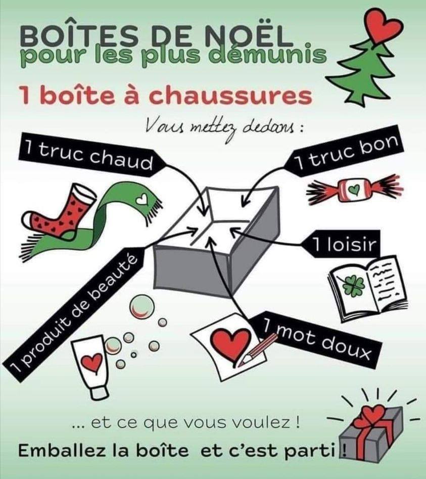 Les boîtes de Noël pour les plus démunis