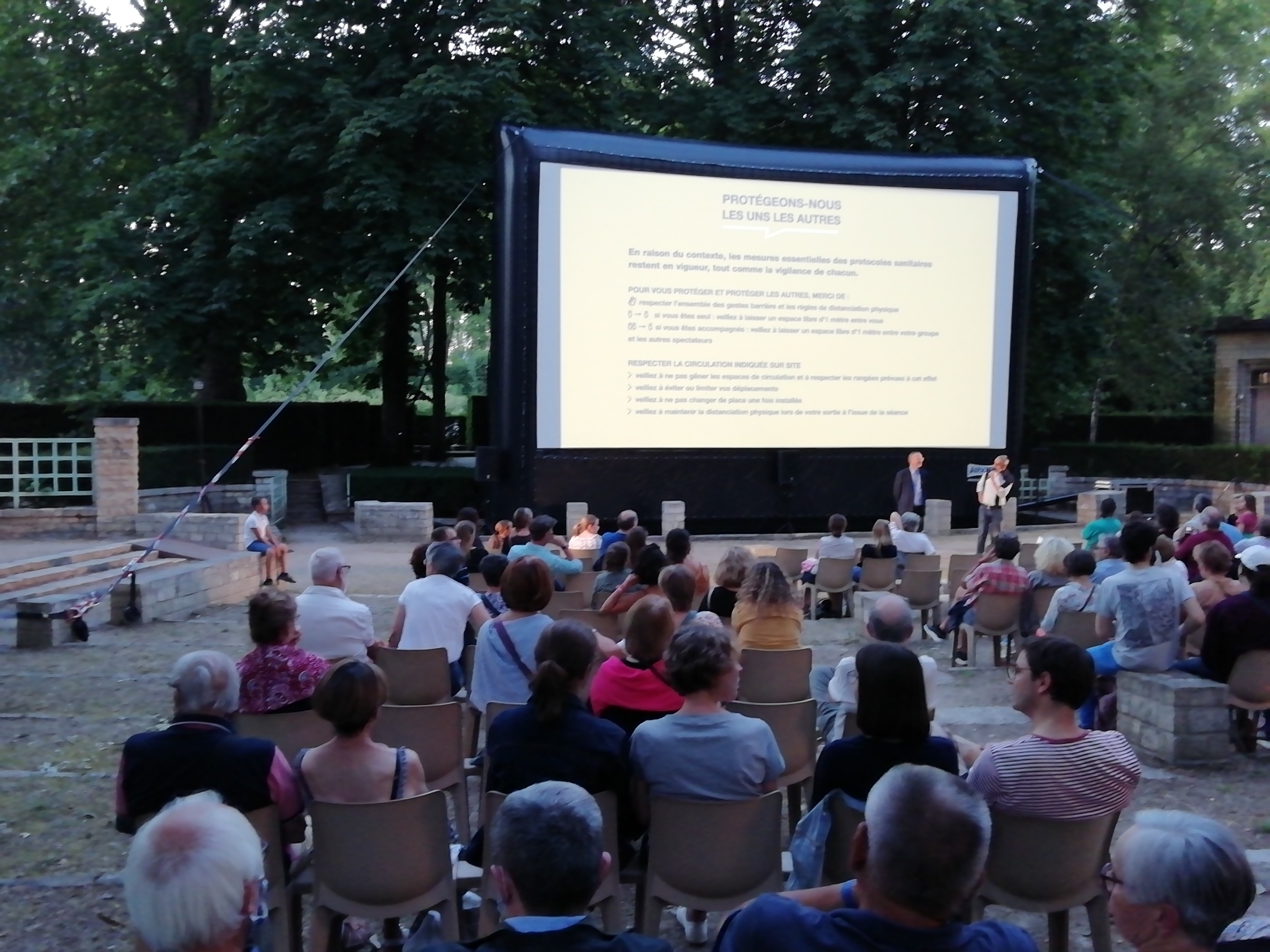 C'est la deuxième année que la MCB organise des séances de cinéma en plein air. © Maison de la Culture de Bourges.