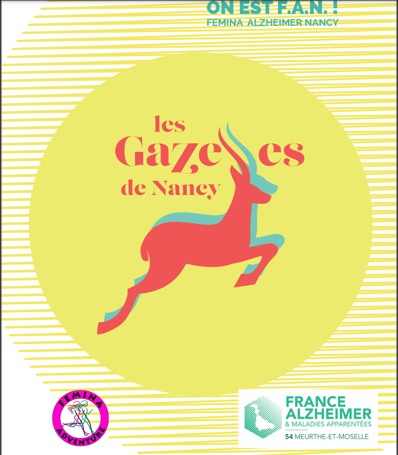 Le logo des Gazelles de Nancy, l'équipe composée de Sophie et Donya