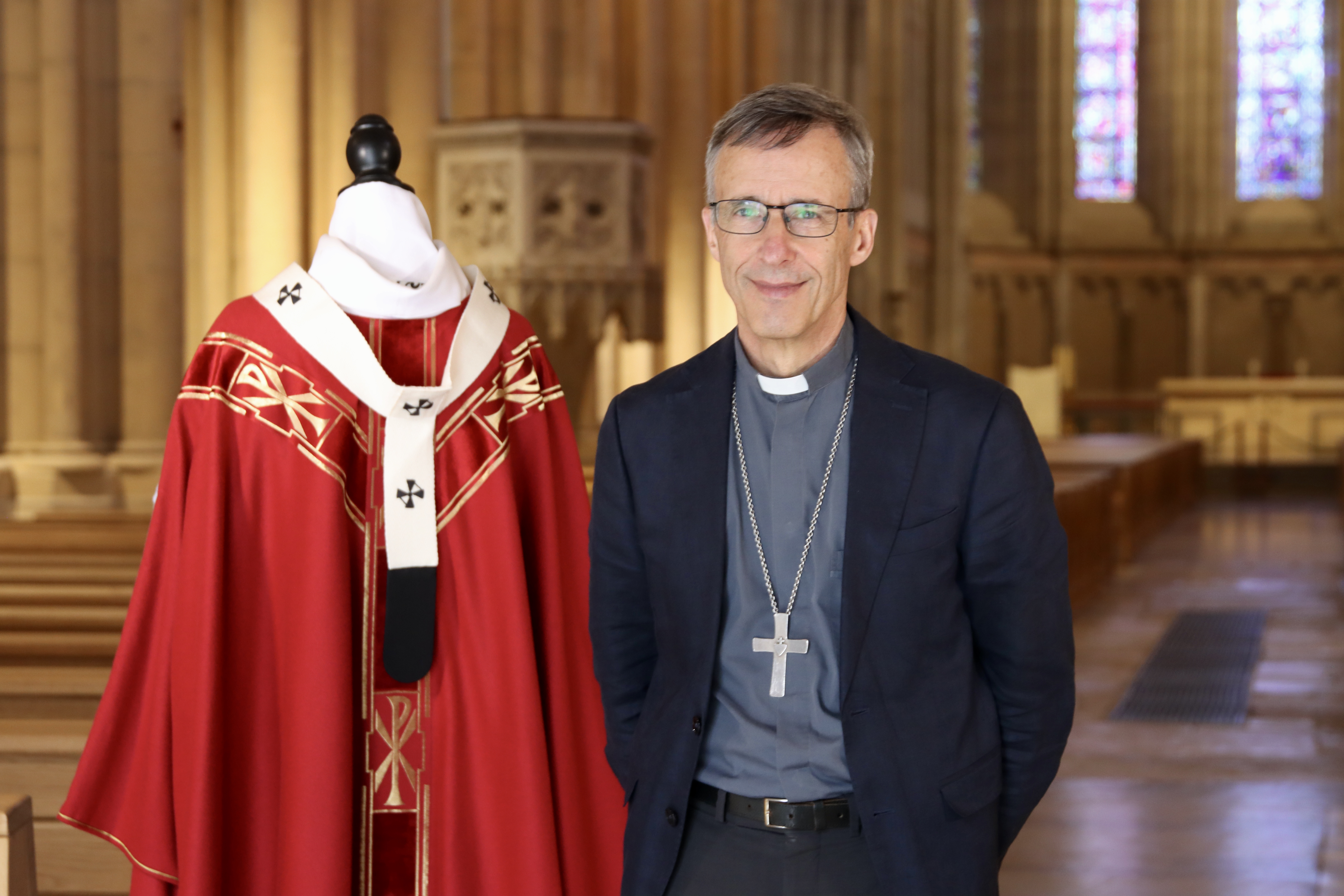 Mgr Olivier de Germay et le pallium - © Diocèse de Lyon