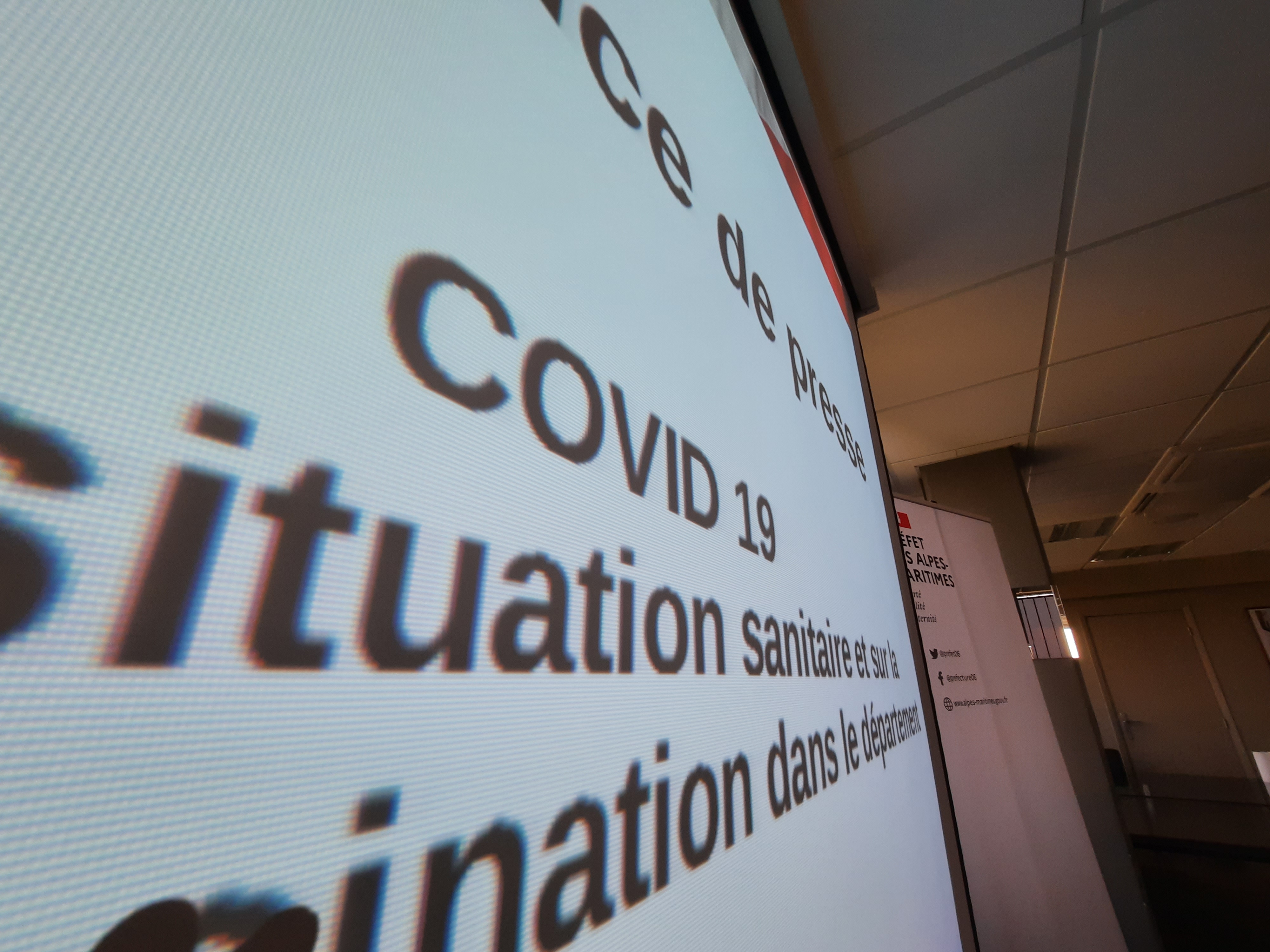 Conférence de presse Covid-19 à la préfecture des Alpes-Maritimes - Photo d'illustration RCF