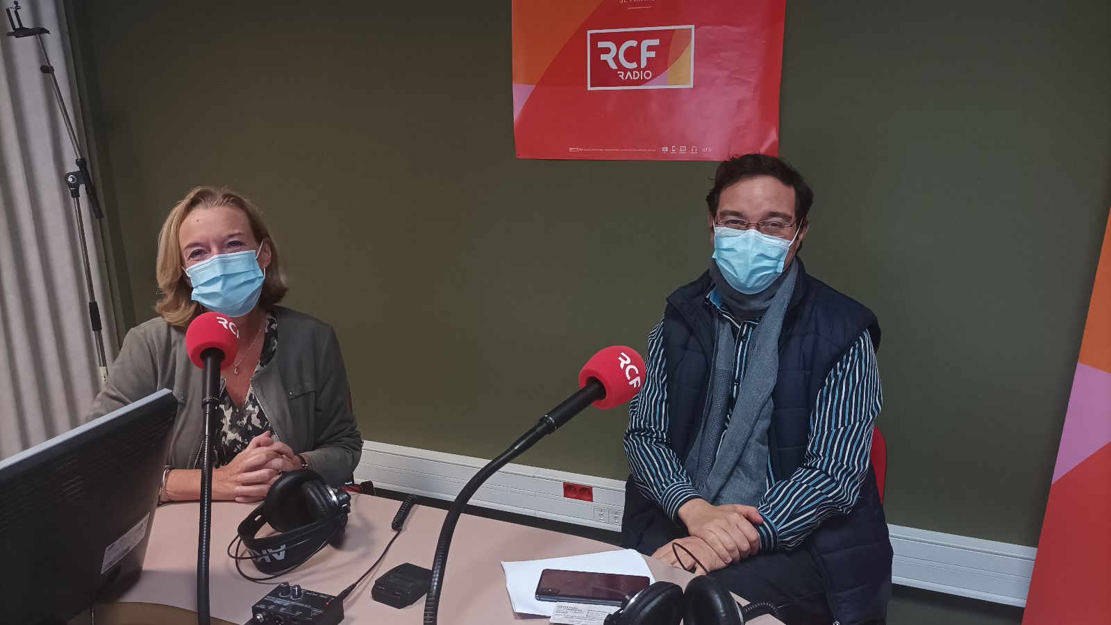 Catherine Collovald est chargée de prévention à la CPAM de Meurthe-et-Moselle. Maurice Tanguy est médecin coordonnateur pour la Meurthe-et-Moselle du Centre régional de dépistage des cancers. ©Photo Nicolas Dufour / RCF.
