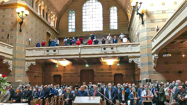 À l'intérieur du Grand Temple - Culte de la Cité 2021 - © RCF Lyon