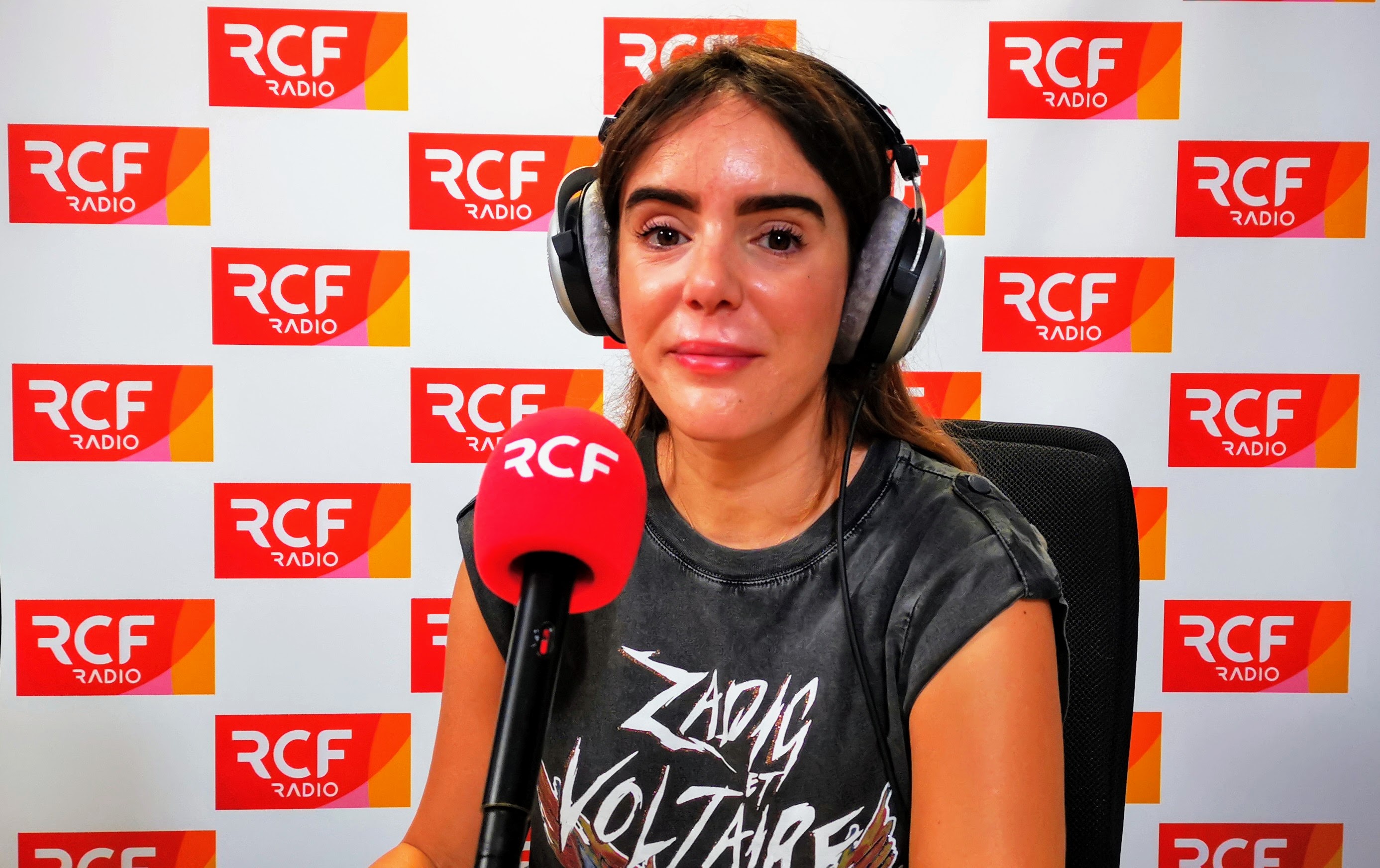 Aurélie Jean au micro de la Matinale RCF