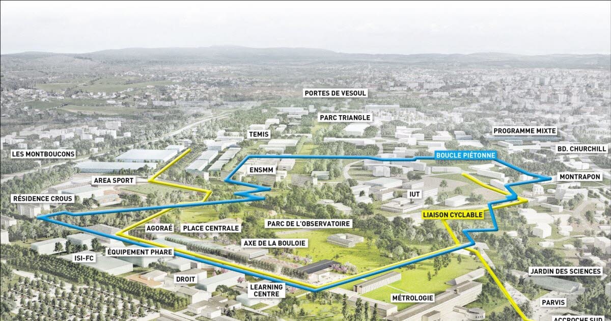 Le projet du campus Bouloie-Temis © GBM