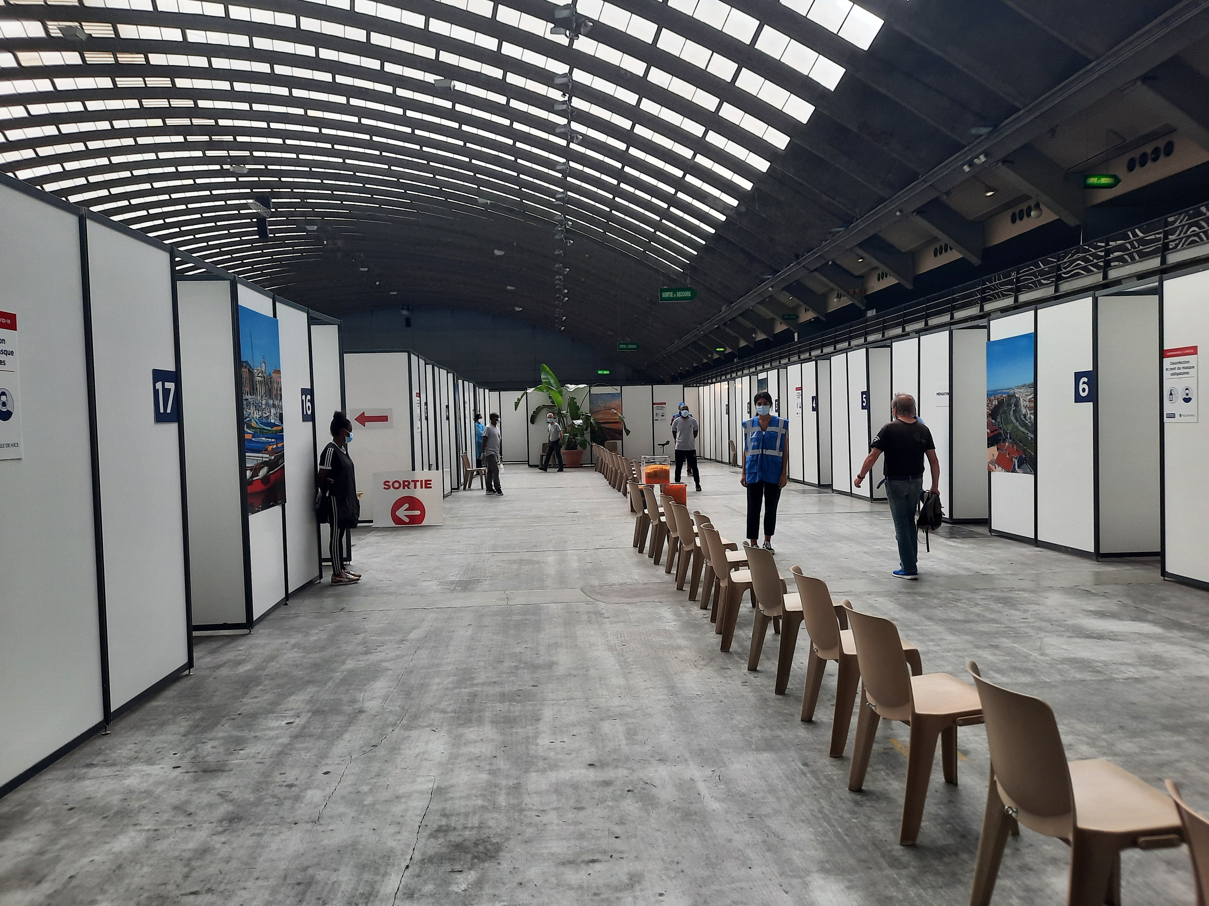Le Palais des Expositions en centre de vaccination - Archive RCF