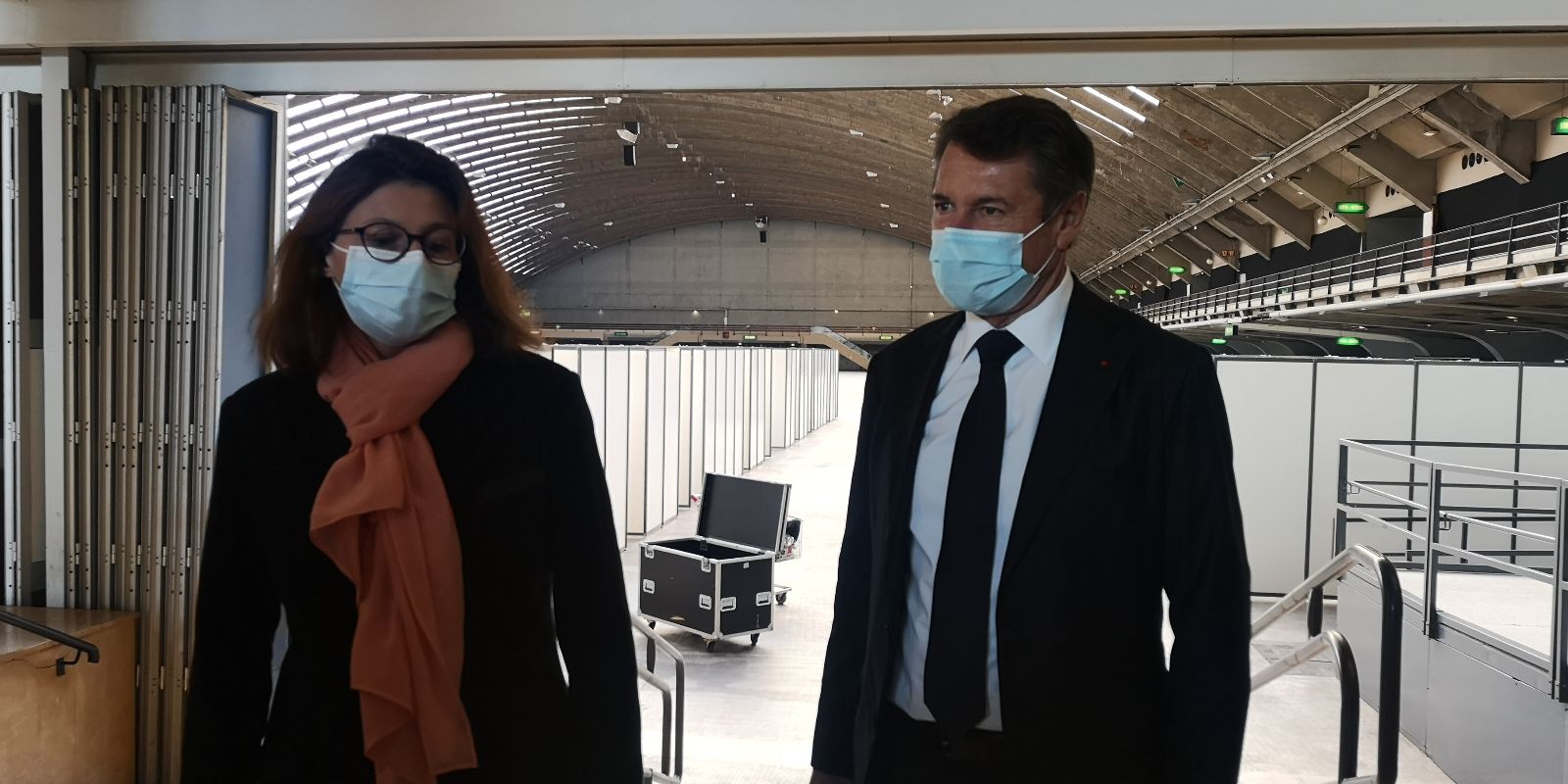 Véronique Borré et Christian Estrosi au Palais des expositions à Nic