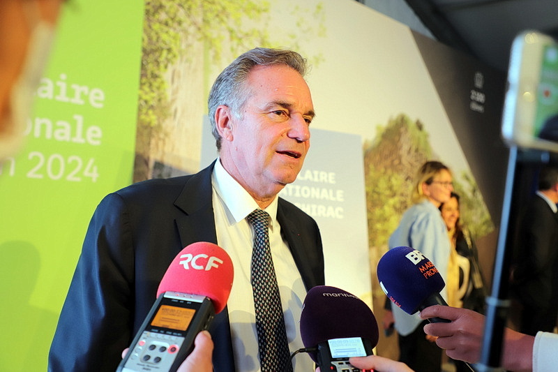 Illustration. Renaud Muselier lors de la présentation des stratégies régionales pour l'accueil des JO en 2024. 
