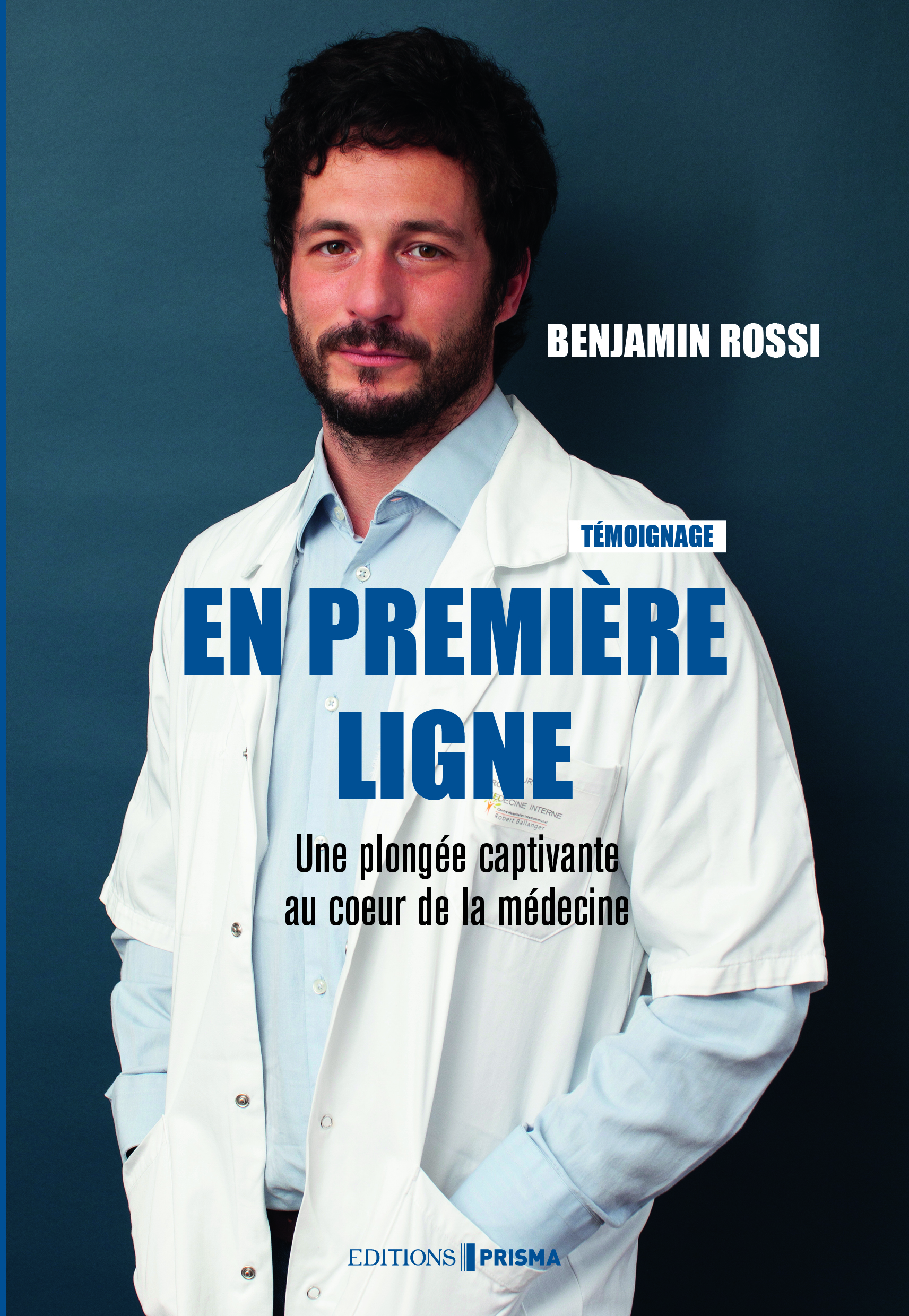 Benjamin Rossi en couverture de son livre