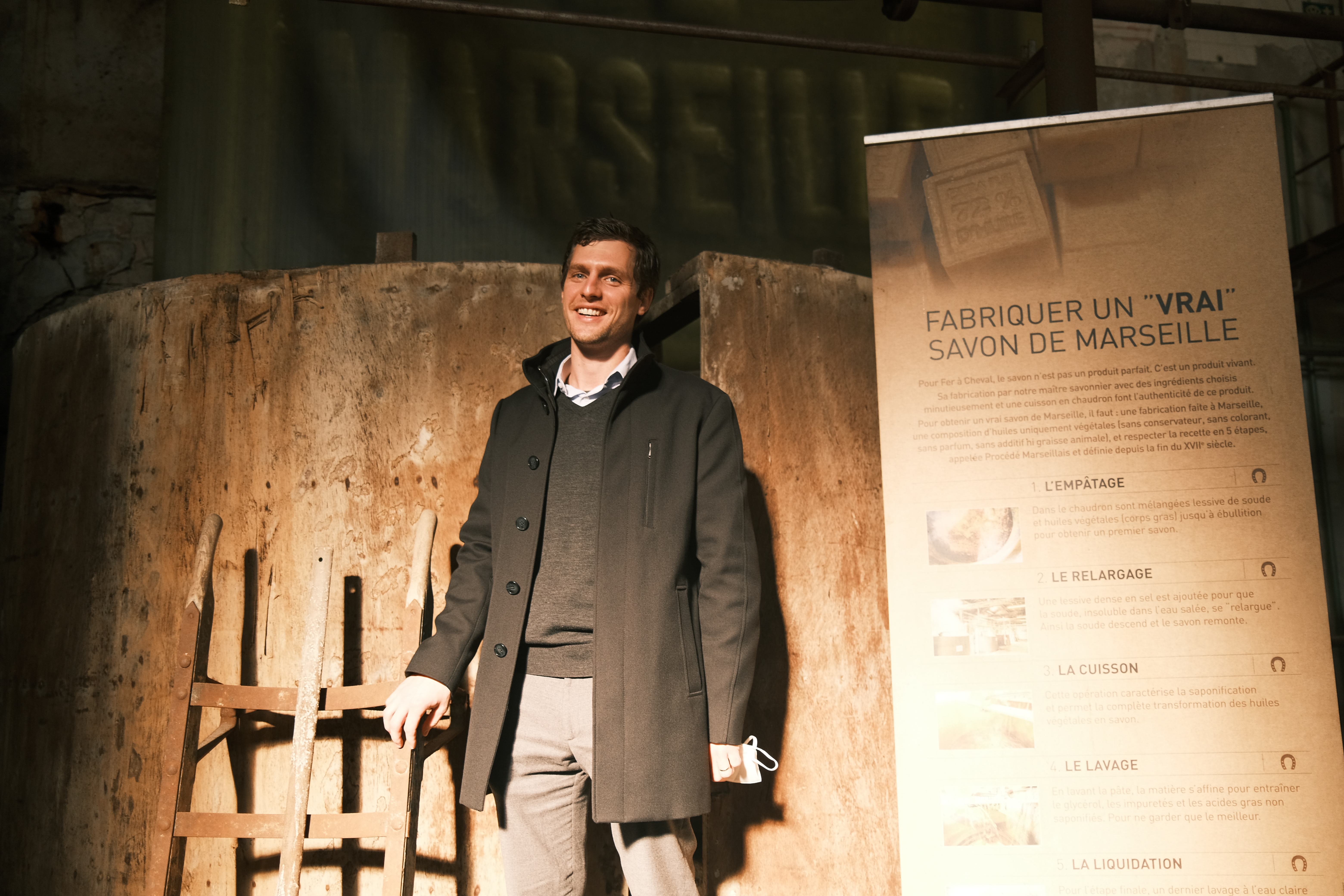 Yannick Seghin, vice-président de la savonnerie Fer à Cheval ©Nina Pavan