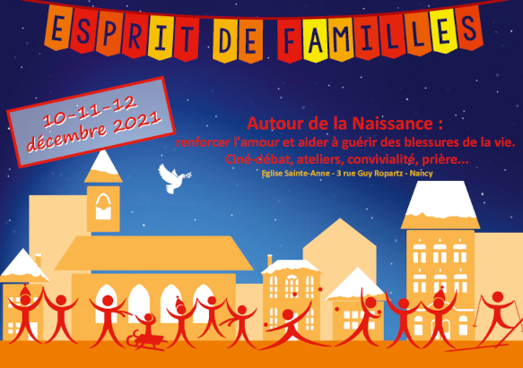 Esprit de familles se déroulera les 10, 11 et 12 décembre prochains.