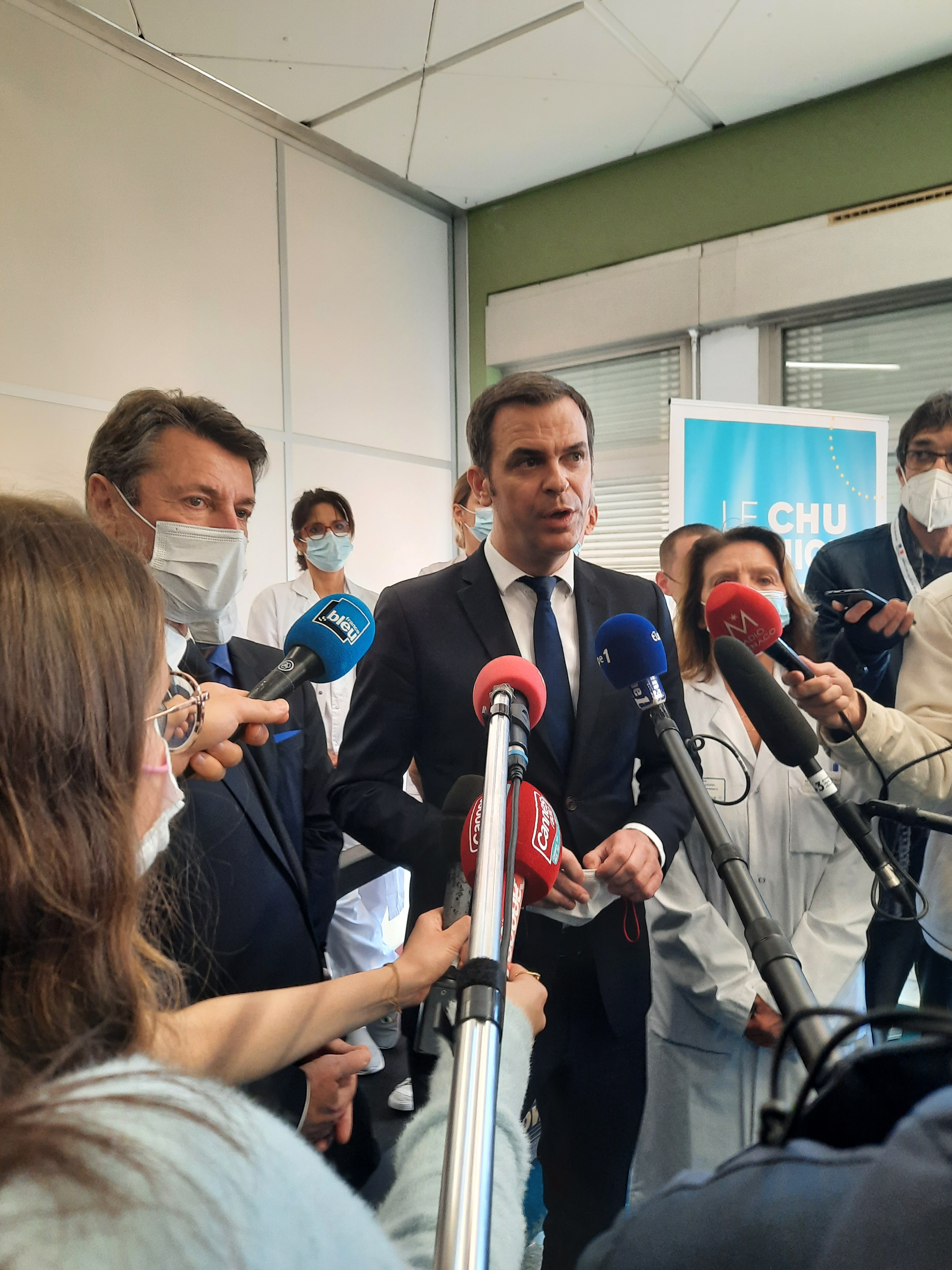 Olivier Véran à Nice ce 17 février - RCF
