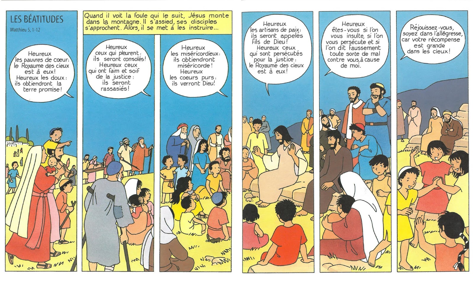les béatitudes ©https://www.kt42.fr/2014/03/peindre-la-fresque-des-beatitudes-et-du.html 