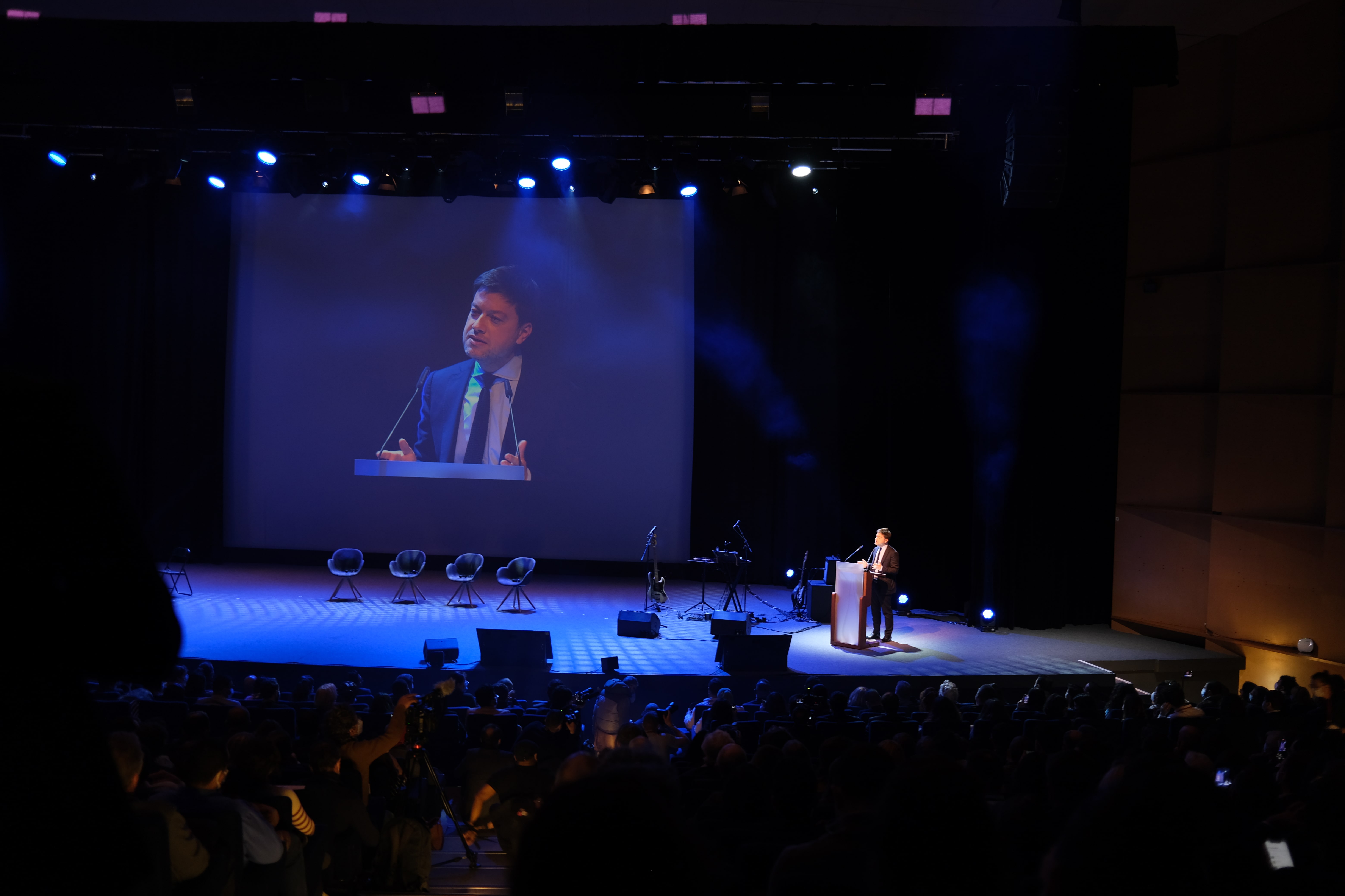 Benoît Payan inaugure le Forum des Mondes Méditerranéens à Marseille le 7 février 2022 ©Nina Pavan