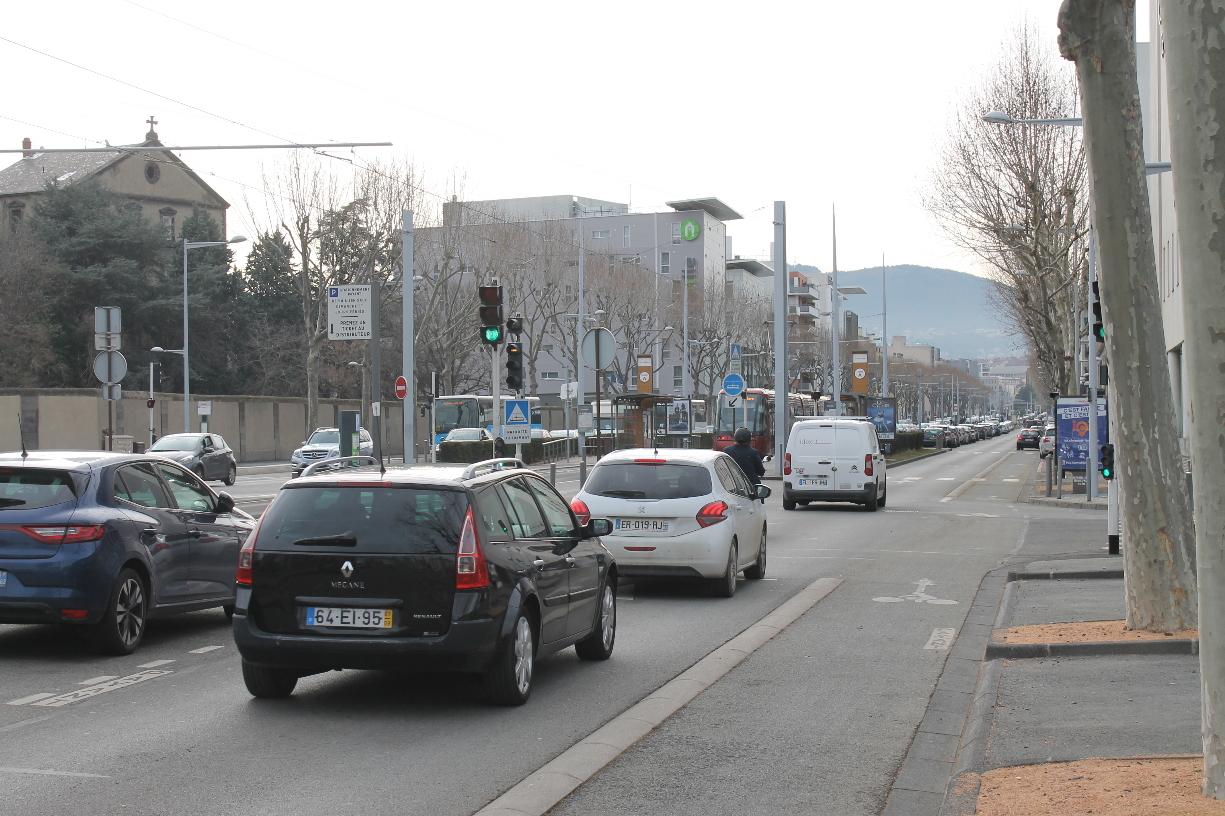 Avenue de la République à Clermont-Ferrand