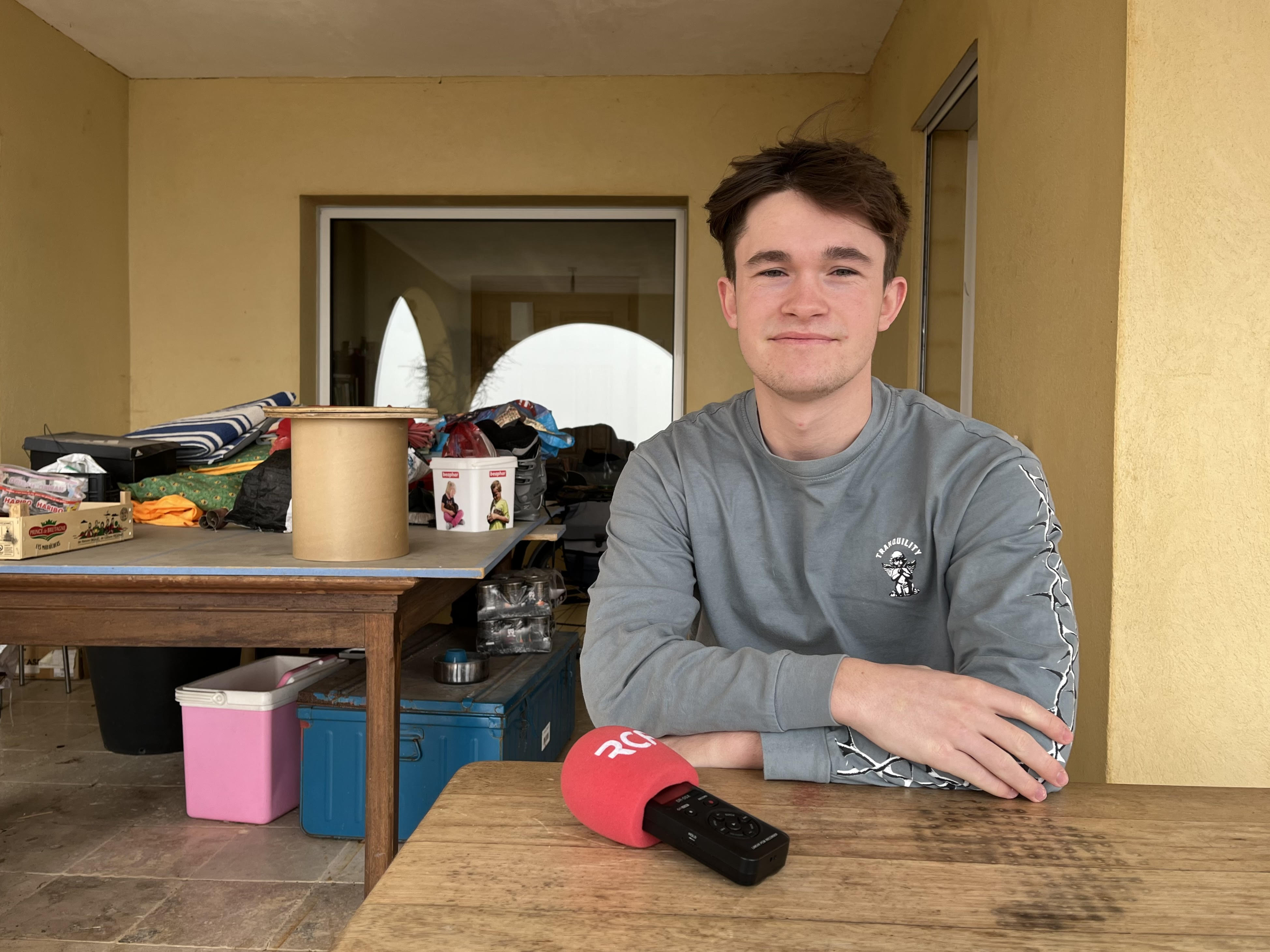 Thibault est rentré chez ses parents à Gattières il y a quelques jours (©Charlotte Schuhmacher)