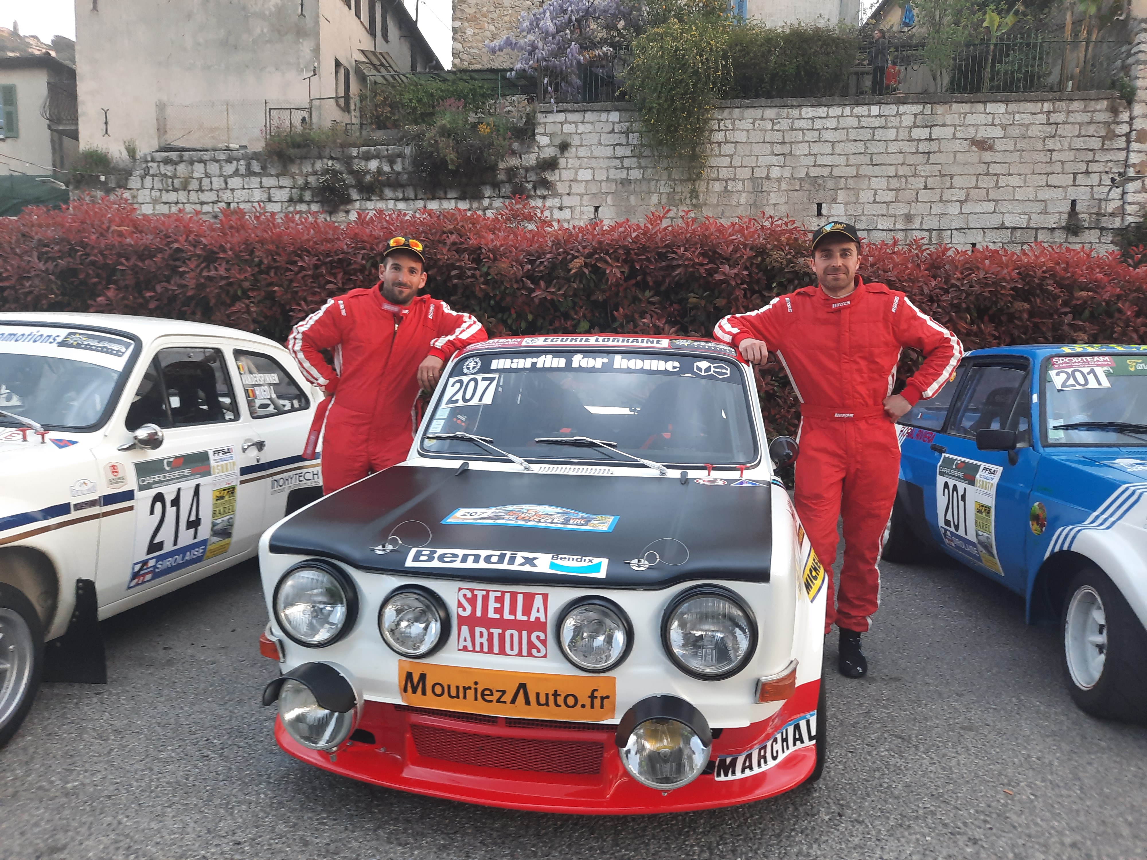 Anthony Climent et Anthony Debacq avec la Simca Rallye 2 Compresseur - RCF