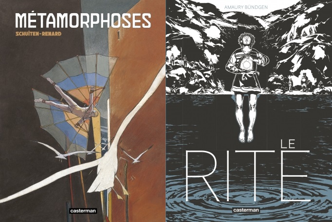 Métamorphoses (Schuiten, Renard - Casterman) et Le Rite (Bundgen - Casterman)