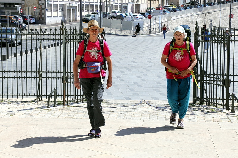 Partis des Saintes-Maries-de-la-Mer, les pèlerins sont arrivés à Marseille après cinq jours de marche