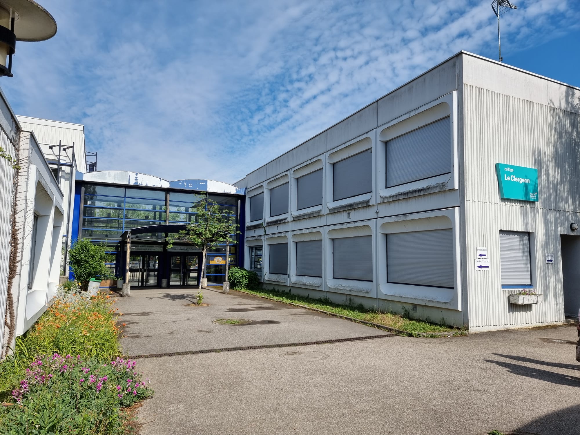 Le Collège "Le Clergeon" à Rumilly sera reconstruit sur site. Livraison à la rentrée 2027. ©Dep 74 – L. Guette