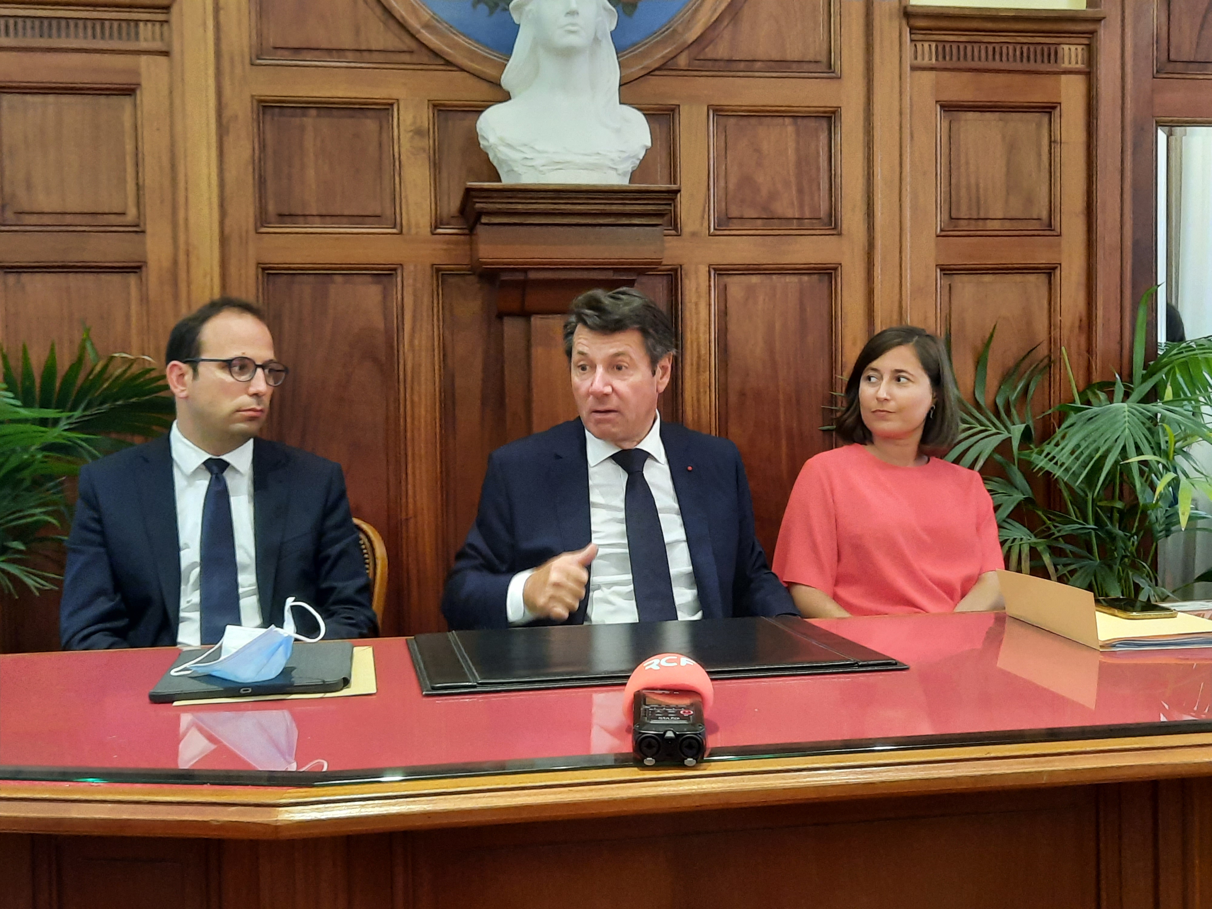Christian Estrosi, le maire de Nice, lors d'une conférence de presse ce 30 juin 2022 - Photo RCF