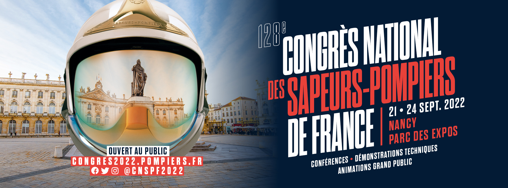 Le congrès aura lieu du 21 au 24 septembre 2022 au Parc des Expositions de Nancy.
