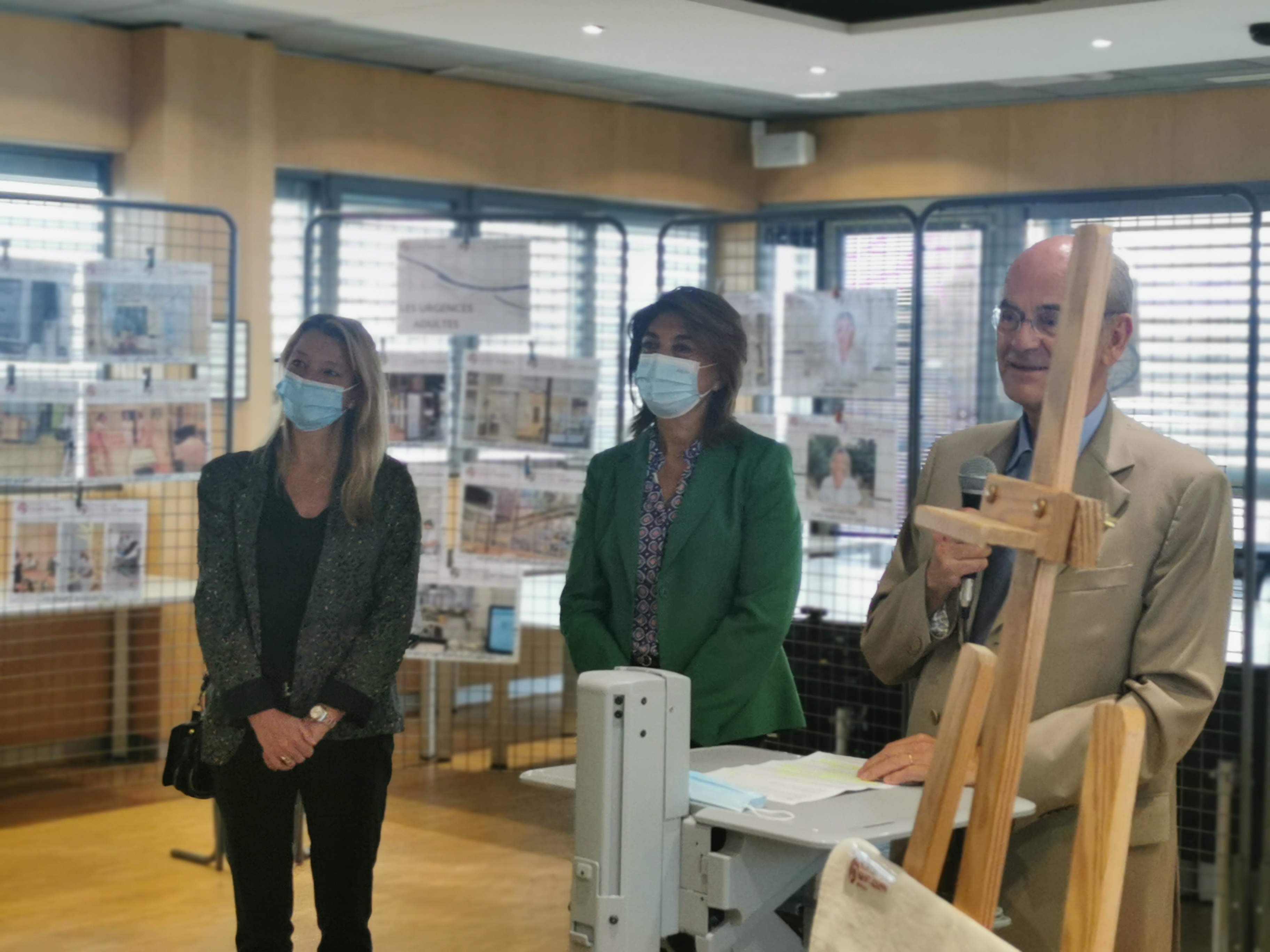 Inauguration de l'hôpital Saint Joseph à Marseille. Eva Massy