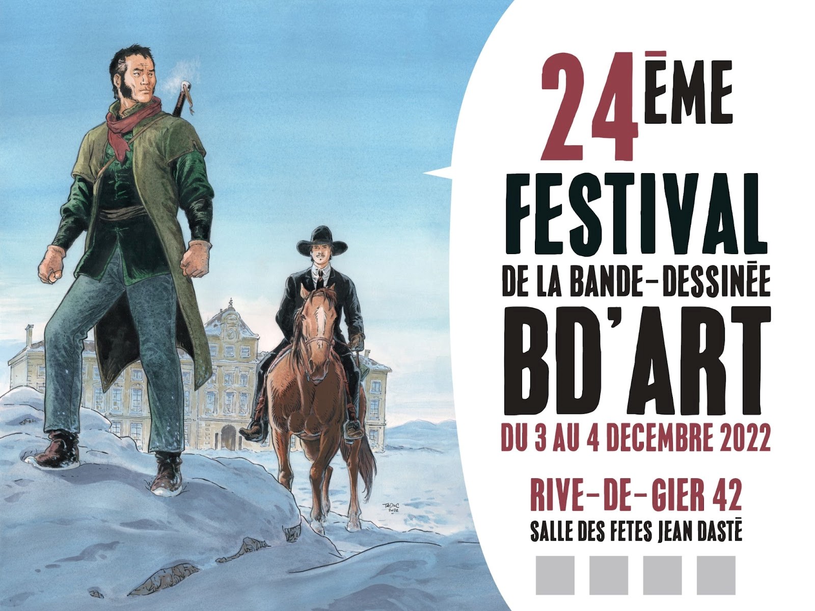 Affiche de la 24 édition du festival BD'Art à Rive de Gier