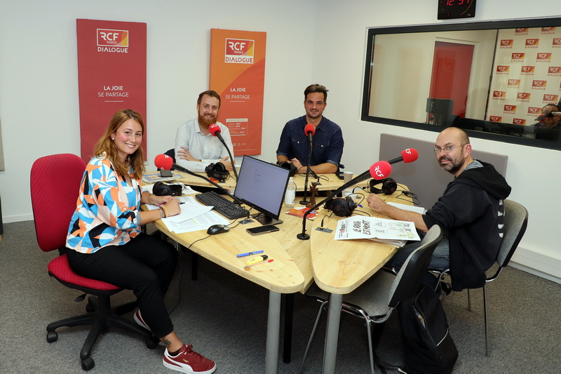 Nina Pavan recevait Léo Purguette, Julien Desvages et Sébastien Boistel -- Photo Robert Poulain