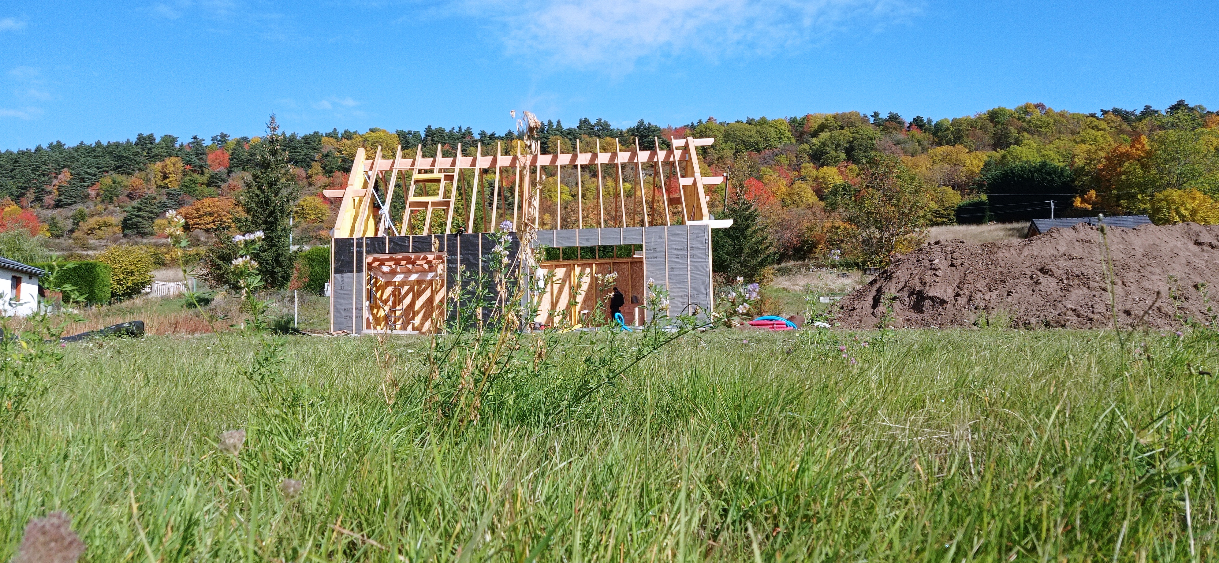 Construction d'un chalet bois, une réalisation de l'entreprise Casa Wood
