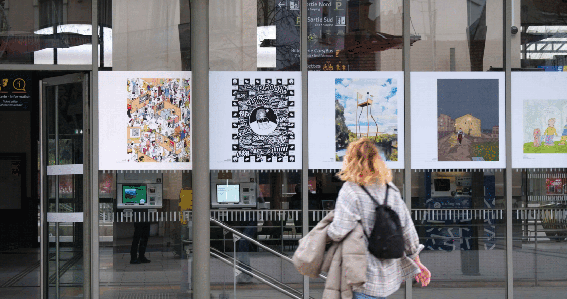 PARCOURS « 50 ANS, 50 REGARDS » EN GARE DE VICHY © DAVID PAQUIN