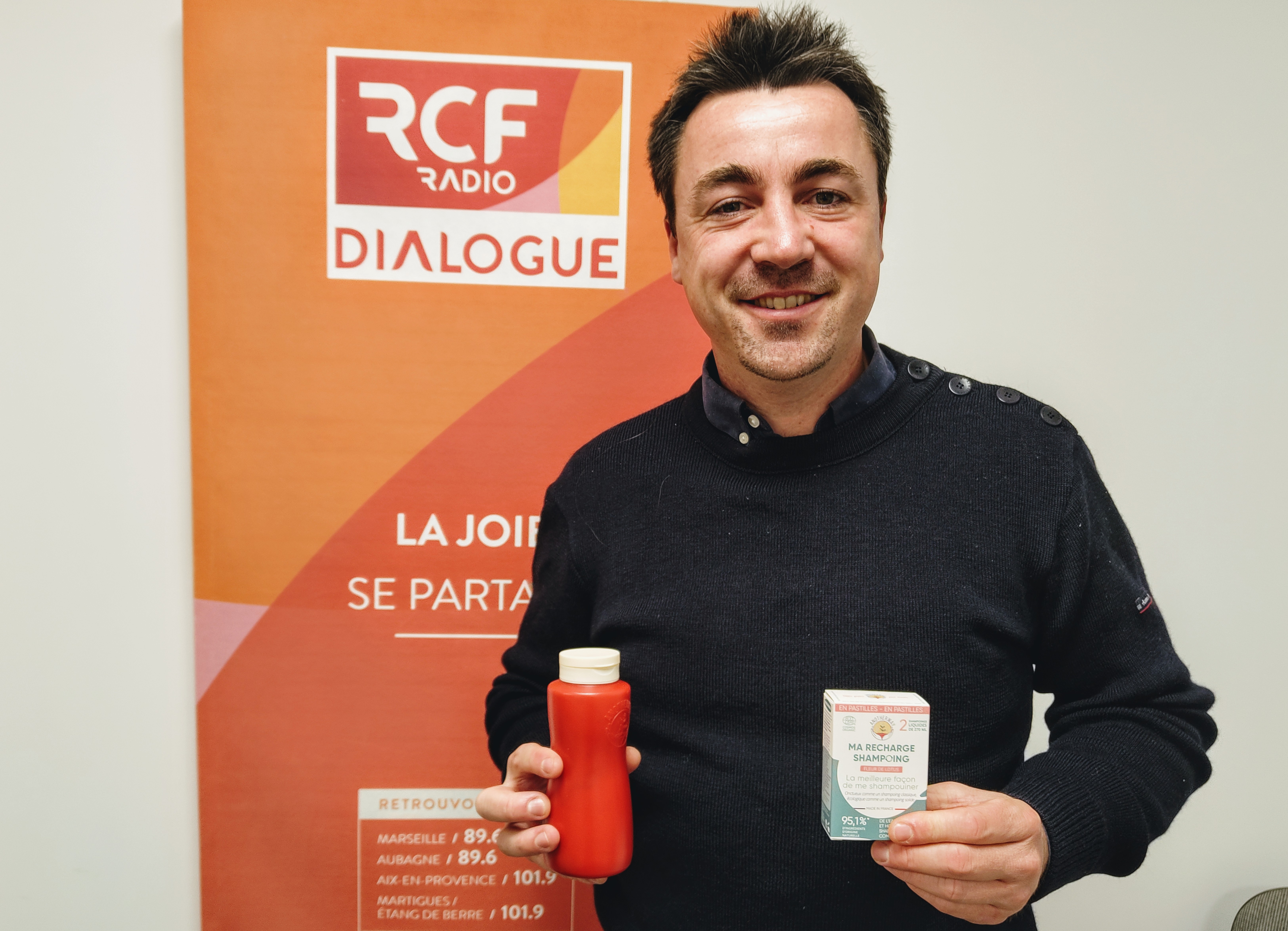 Samuel Olichon, co-fondateur d'Anotherway dans les studios de Dialogue RCF