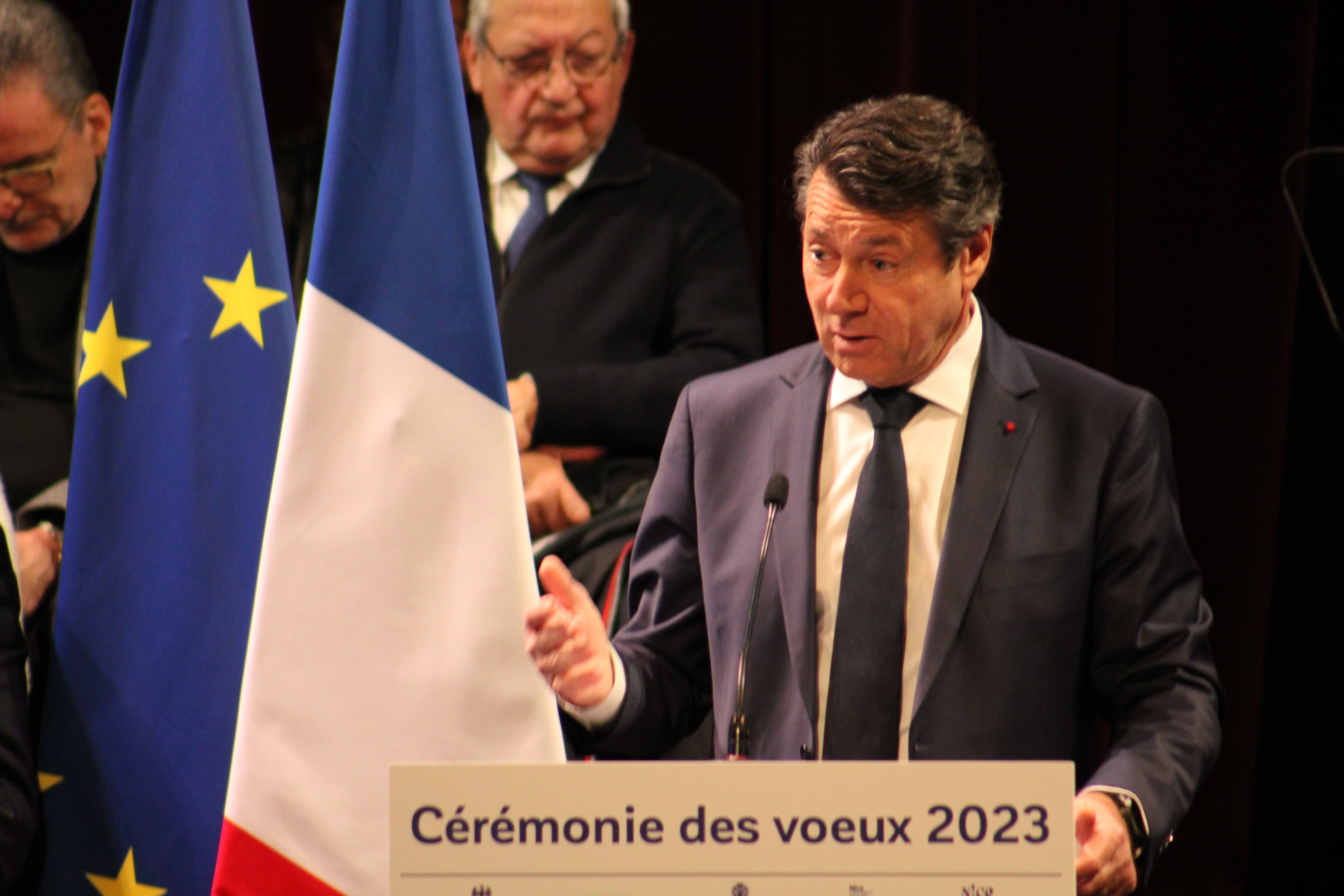 Christian Estrosi le 7 janvier - Photo RCF 