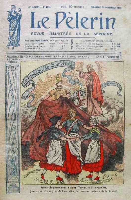 Le manteau de St Martin - Le pélerin 1918