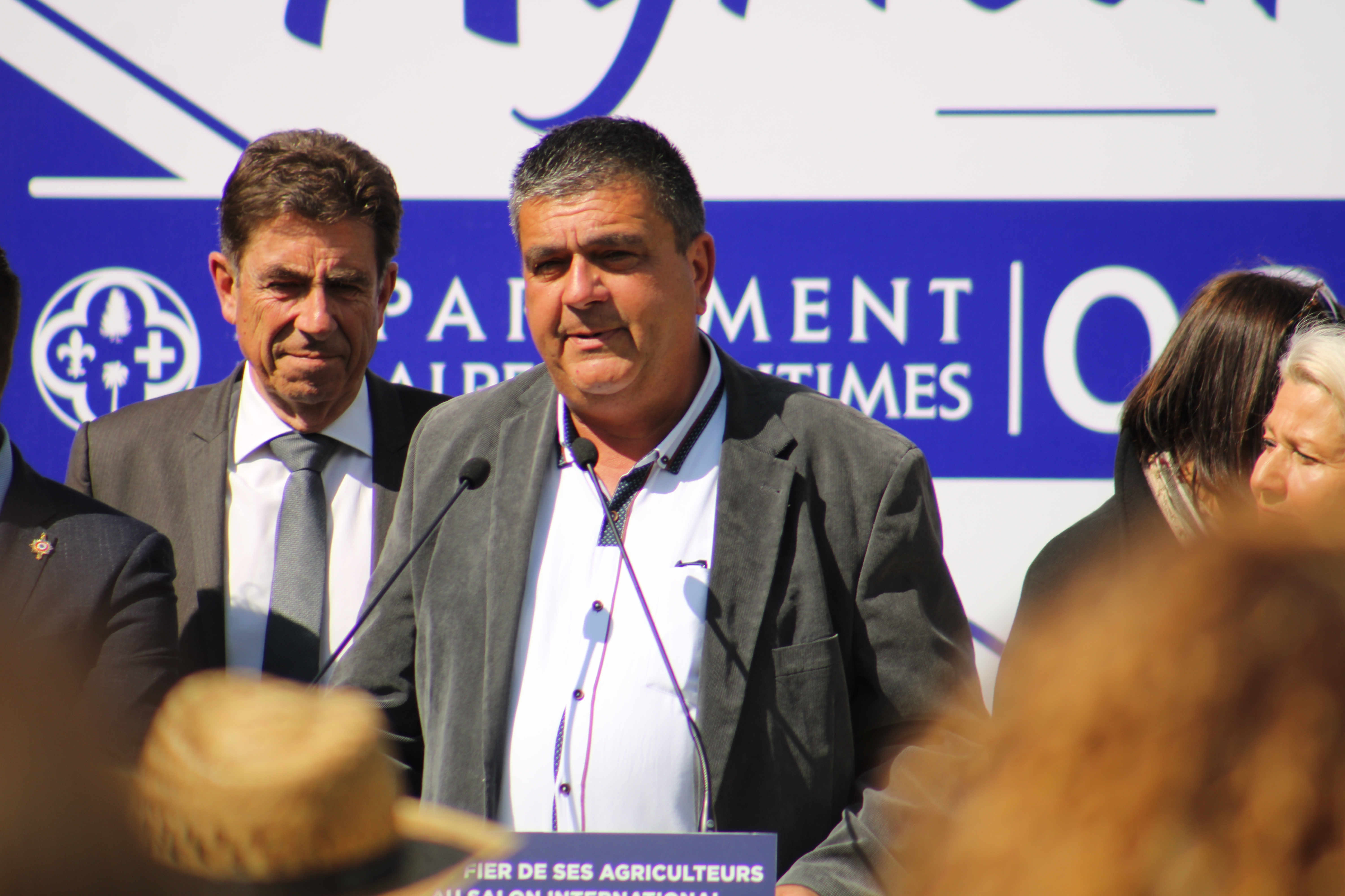 Michel Dessus lors d'une cérémonie en l'honneur des agriculteurs des Alpes-Maritimes le 7 avril dernier à Nice - RCF 