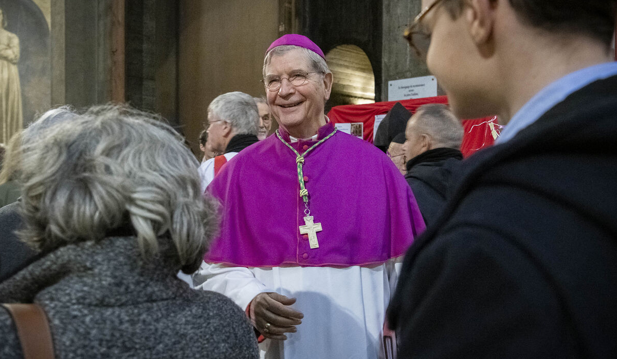 Mgr Laurent Ulrich le 18/01/2023 ©Corinne Simon / Hans Lucas