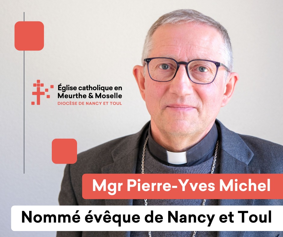 Mgr Pierre-Yves Michel nouvel évêque de Nancy et de Toul