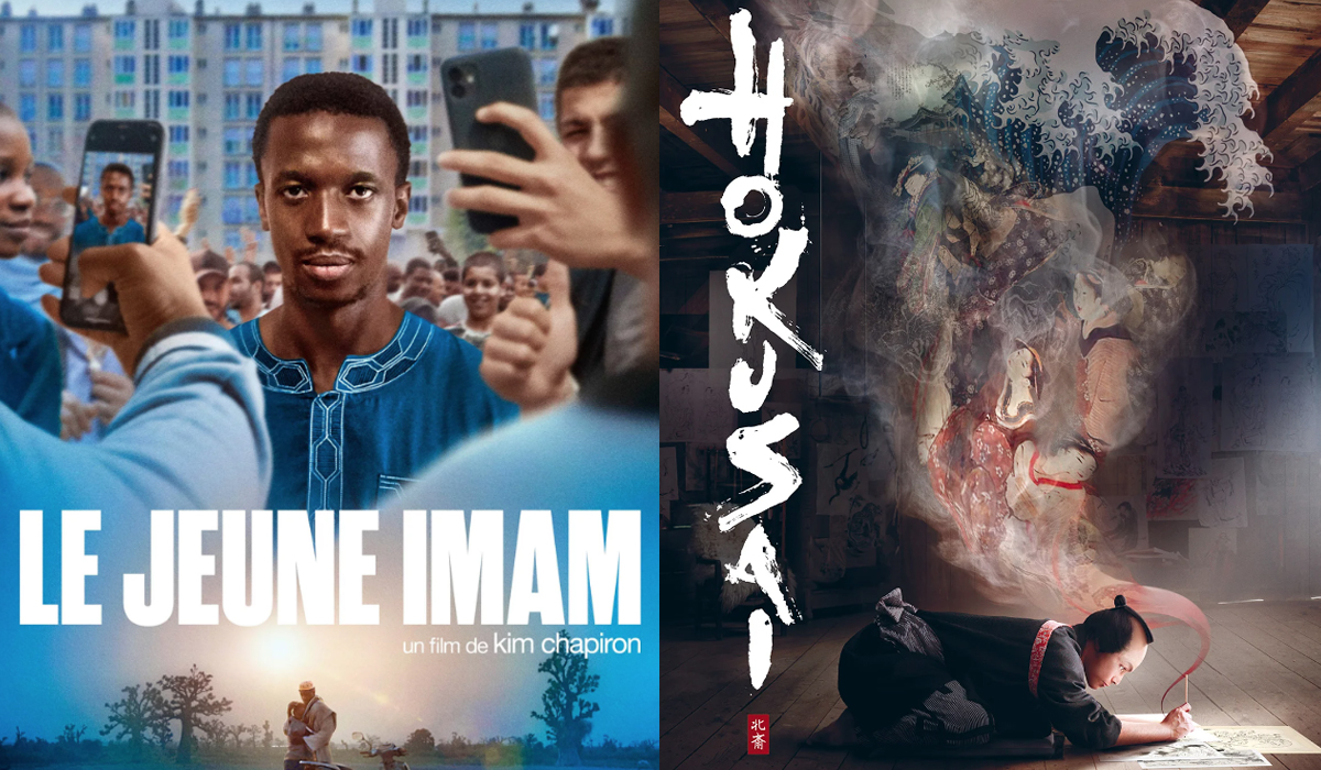 ©Affiche du film "Le Jeune imam" et "Hokusai"
