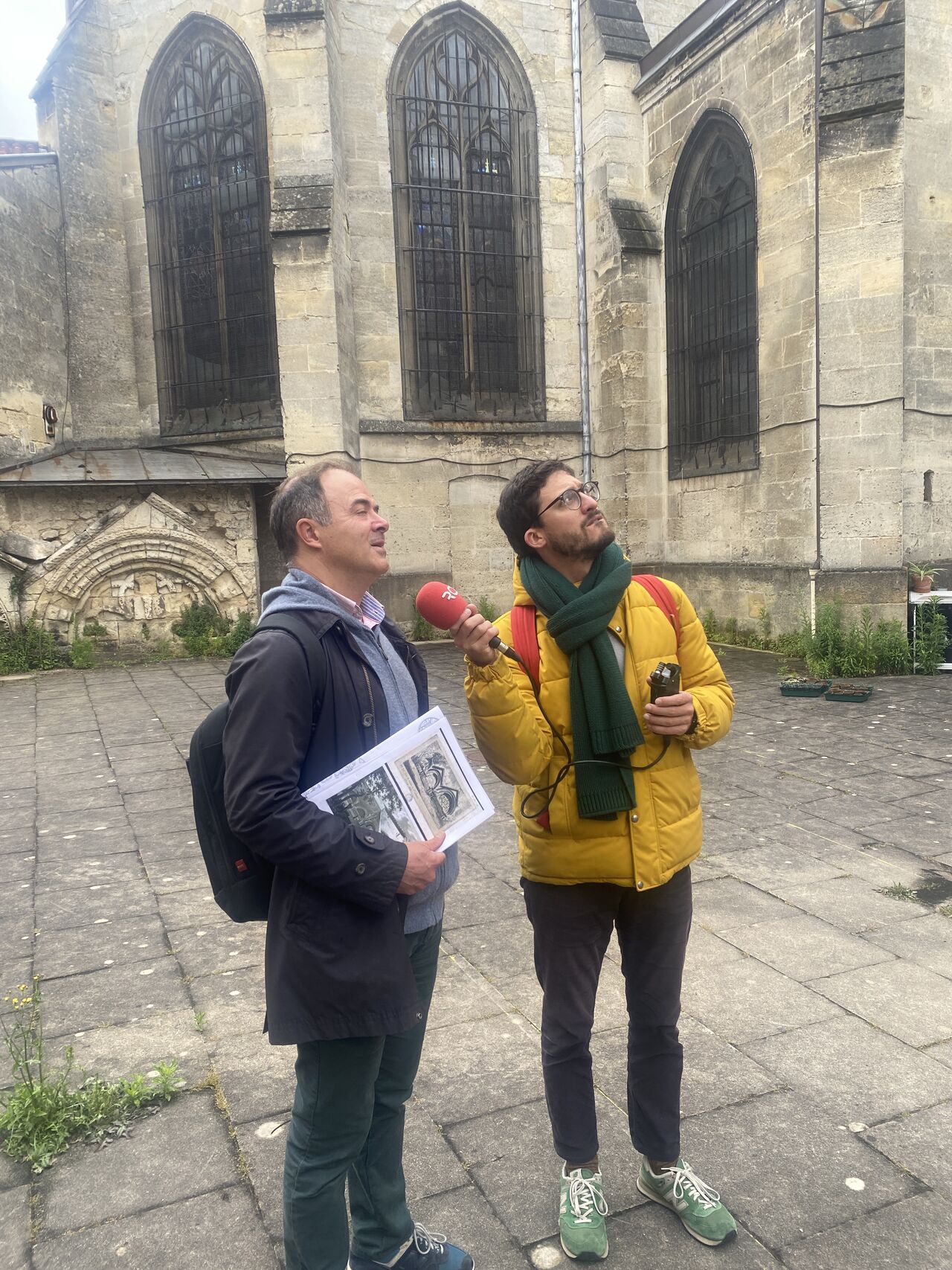 Luc Bonnin, le président de l’Association des amis de Saint-Seurin coordonne le projet Basilica en 2023 à Bordeaux.