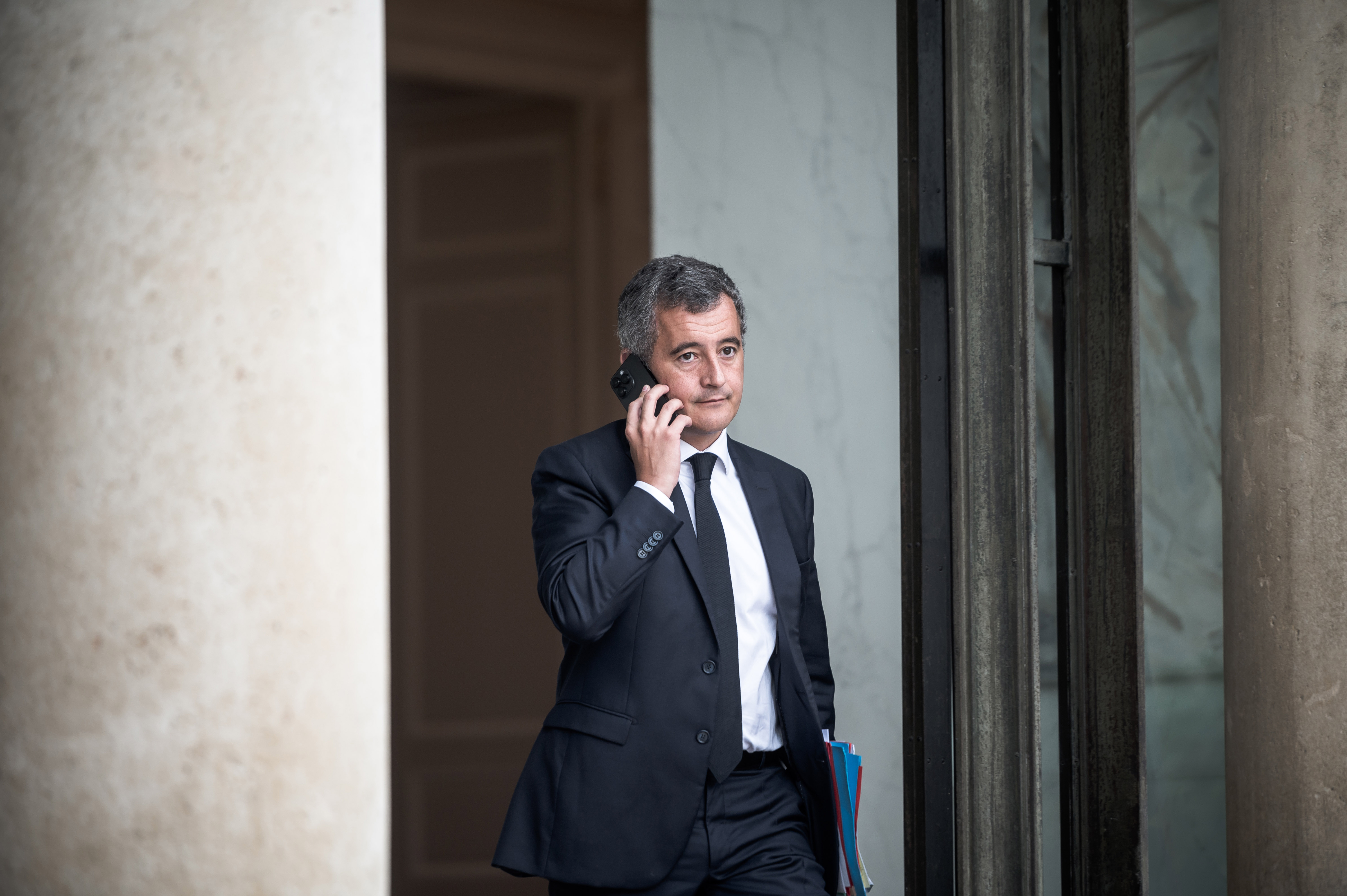 Le ministre de l'Intérieur Gérald Darmanin doit se rendre à Rome en fin de journée pour délivrer un message de fermeté face à l'afflux de migrants sur l'île italienne de Lampedusa - Hans Lucas