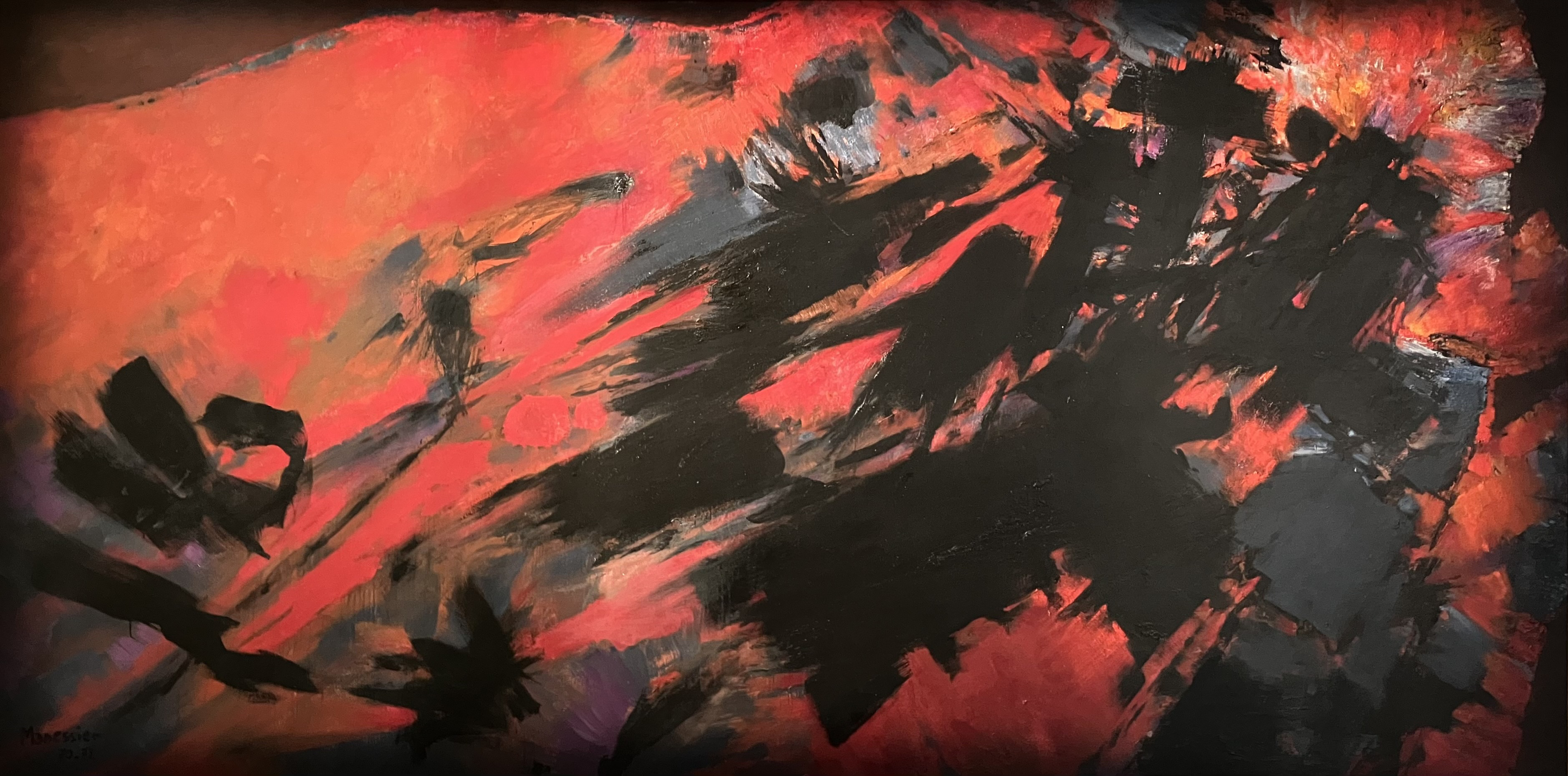 Alfred Manessier, Le procès de Burgos, 1970 - 1971 (coll. Mac Val)