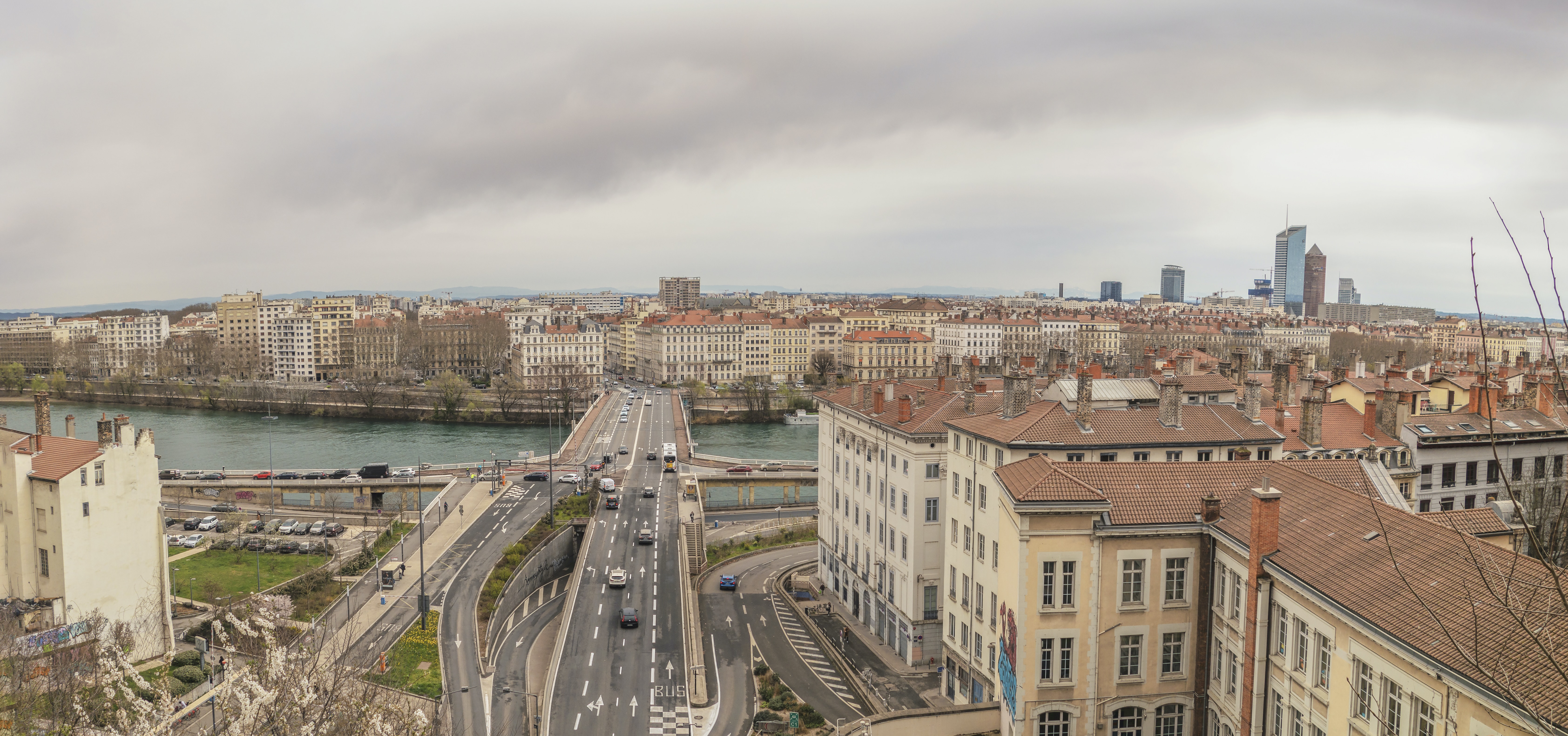 Vue aérienne de Perrache - © Free Nomad via Unsplash