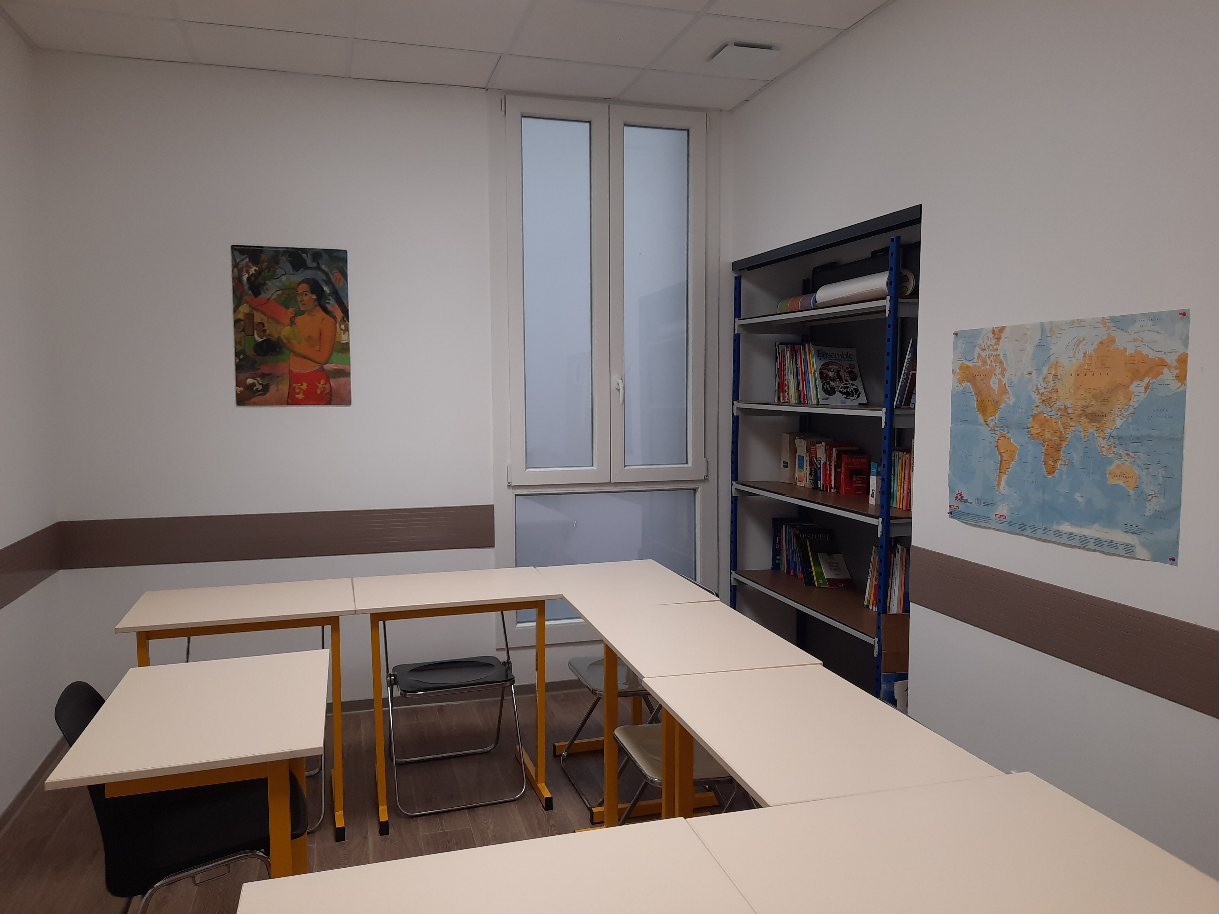 La première salle de classe a été inaugurée (©RCF Nice) 