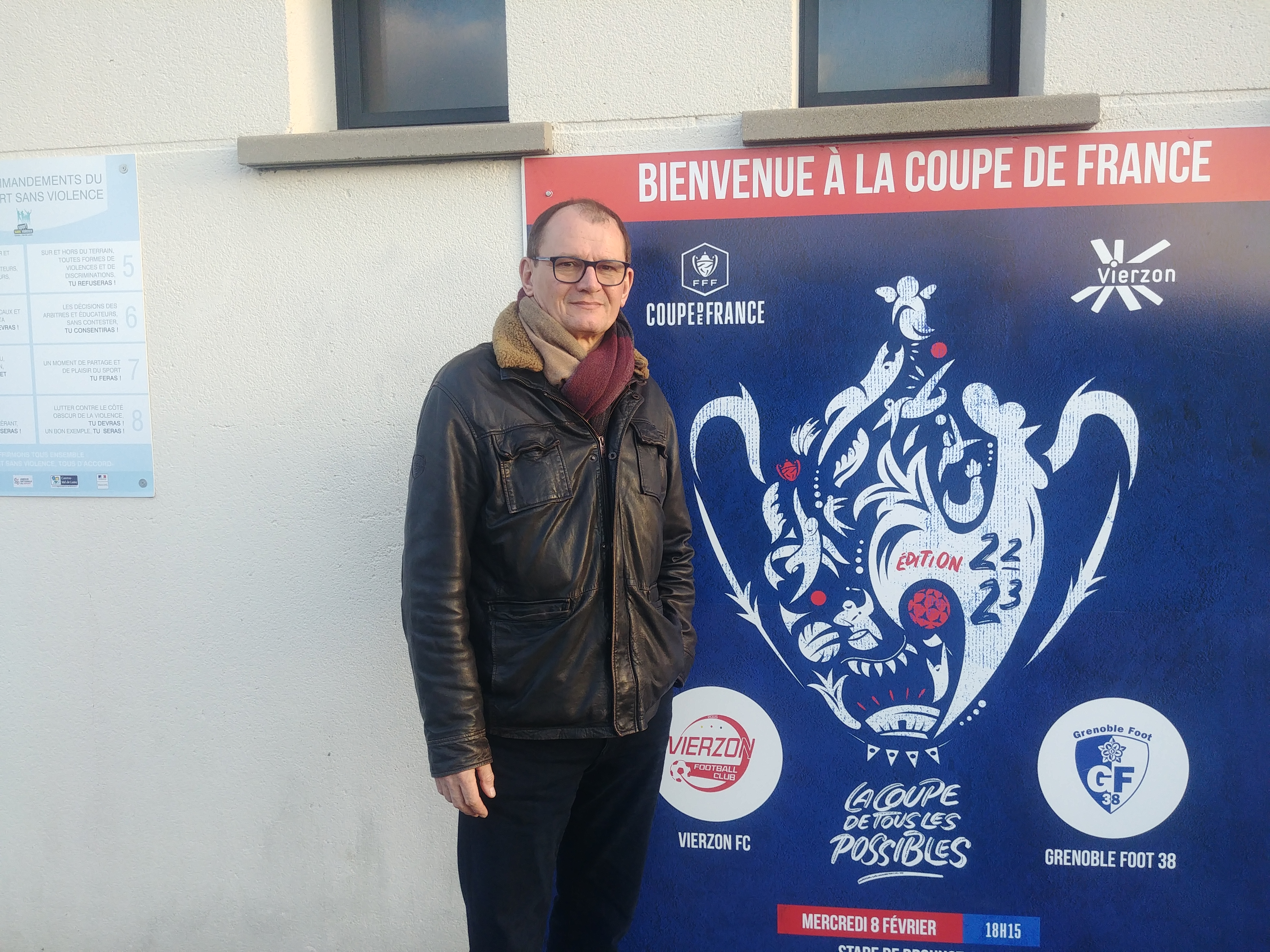 Thierry Pronko, le président du Vierzon FC © RCF - Guillaume Martin-Deguéret.