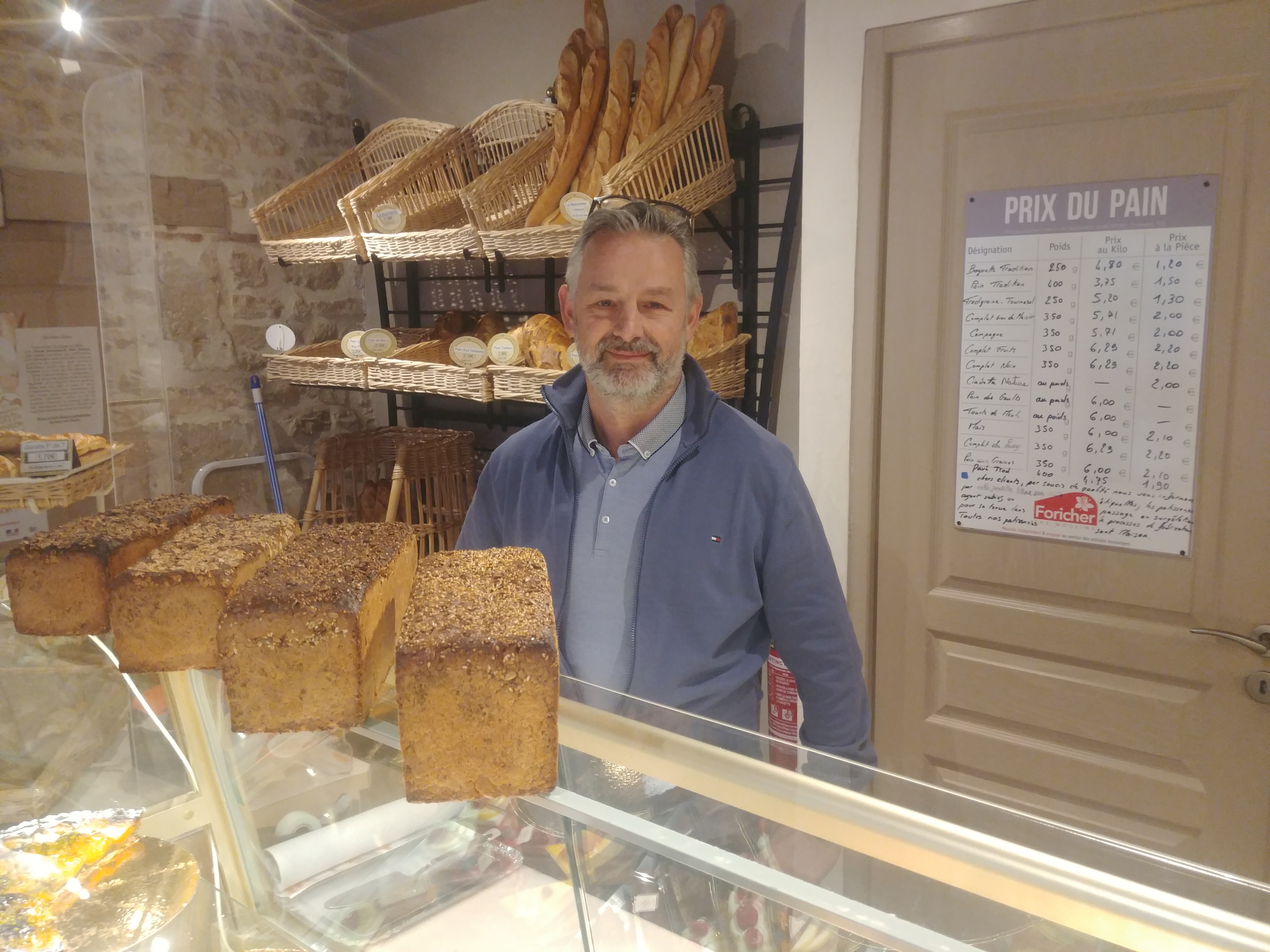 Emmanuel Redouin, le patron de la boulangerie © RCF - Guillaume Martin-Deguéret