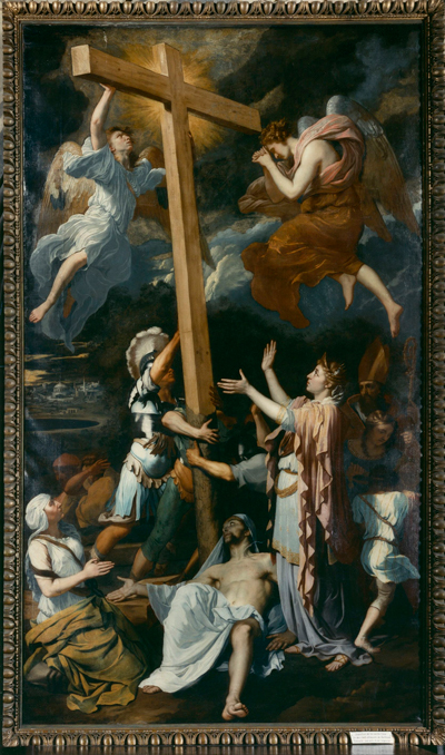 Bertholet Flémal, Invention de la sainte croix, toile, 354 x 194 cm, Liège, cathédrale Saint-Paul. © IRPA-KIK, Bruxelles.