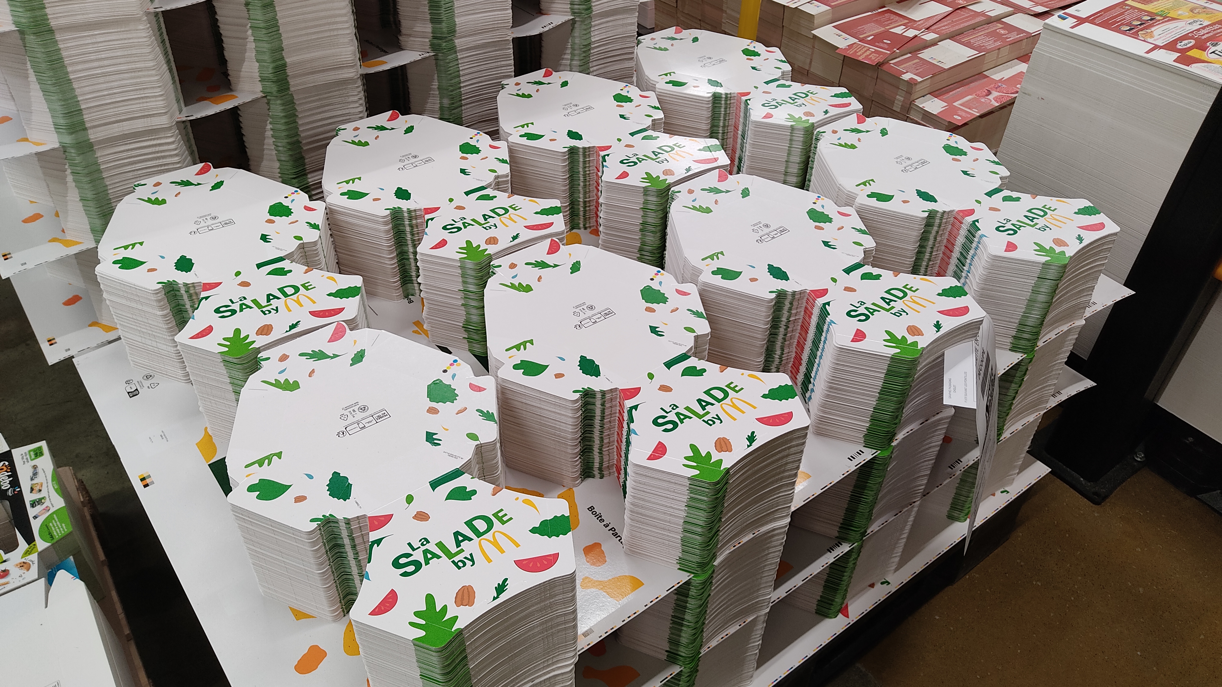 Depuis 2021, l'usine Graphic Packaging de Cholet produit des boîtes en carton pour les salades de McDonald's. ©RCF Anjou