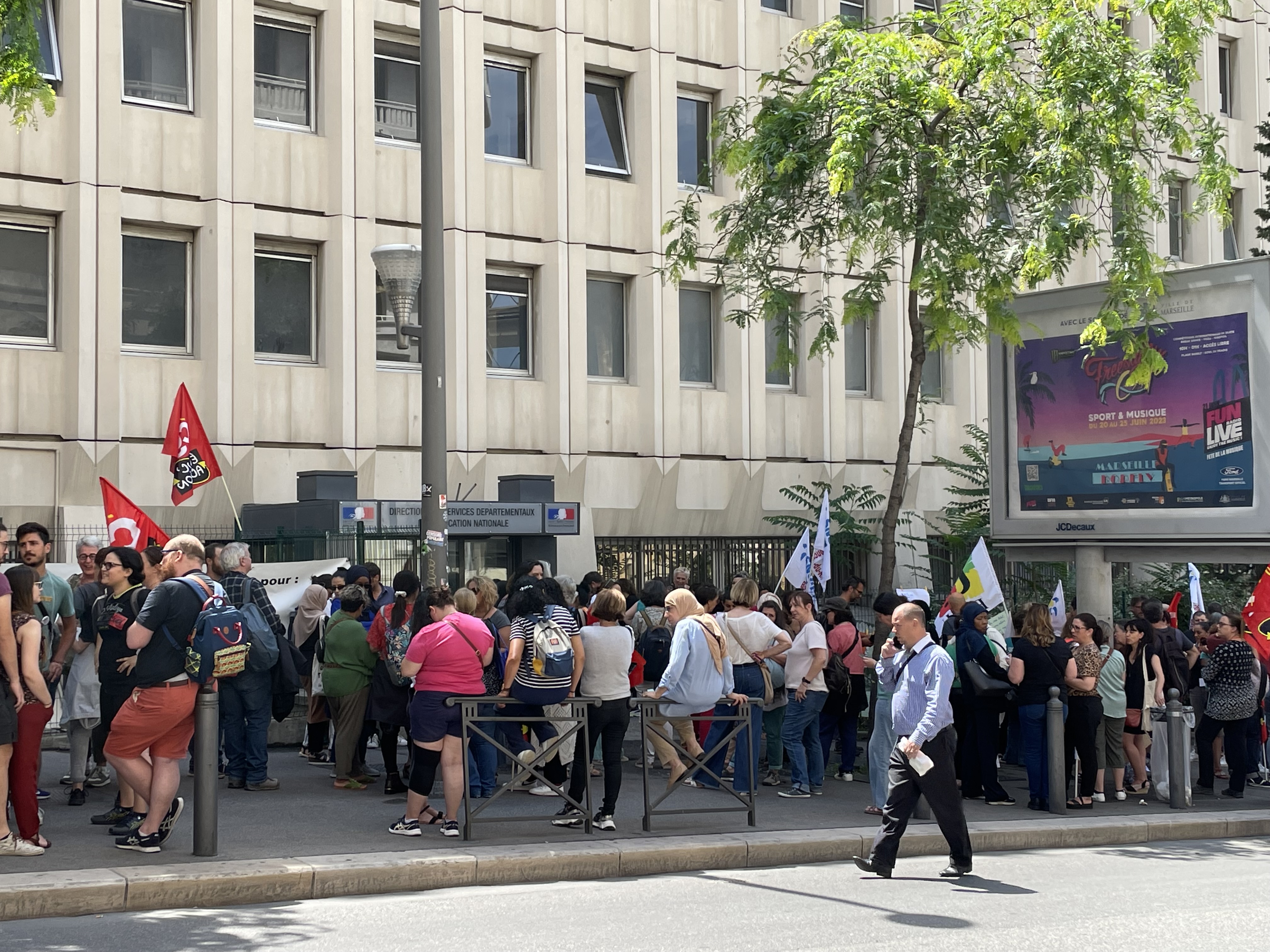 Manifestation des AESH à Marseille