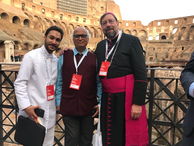 Monseigneur Delville au Colisée de Rome pour la 36e rencontre interreligieuse pour la paix
