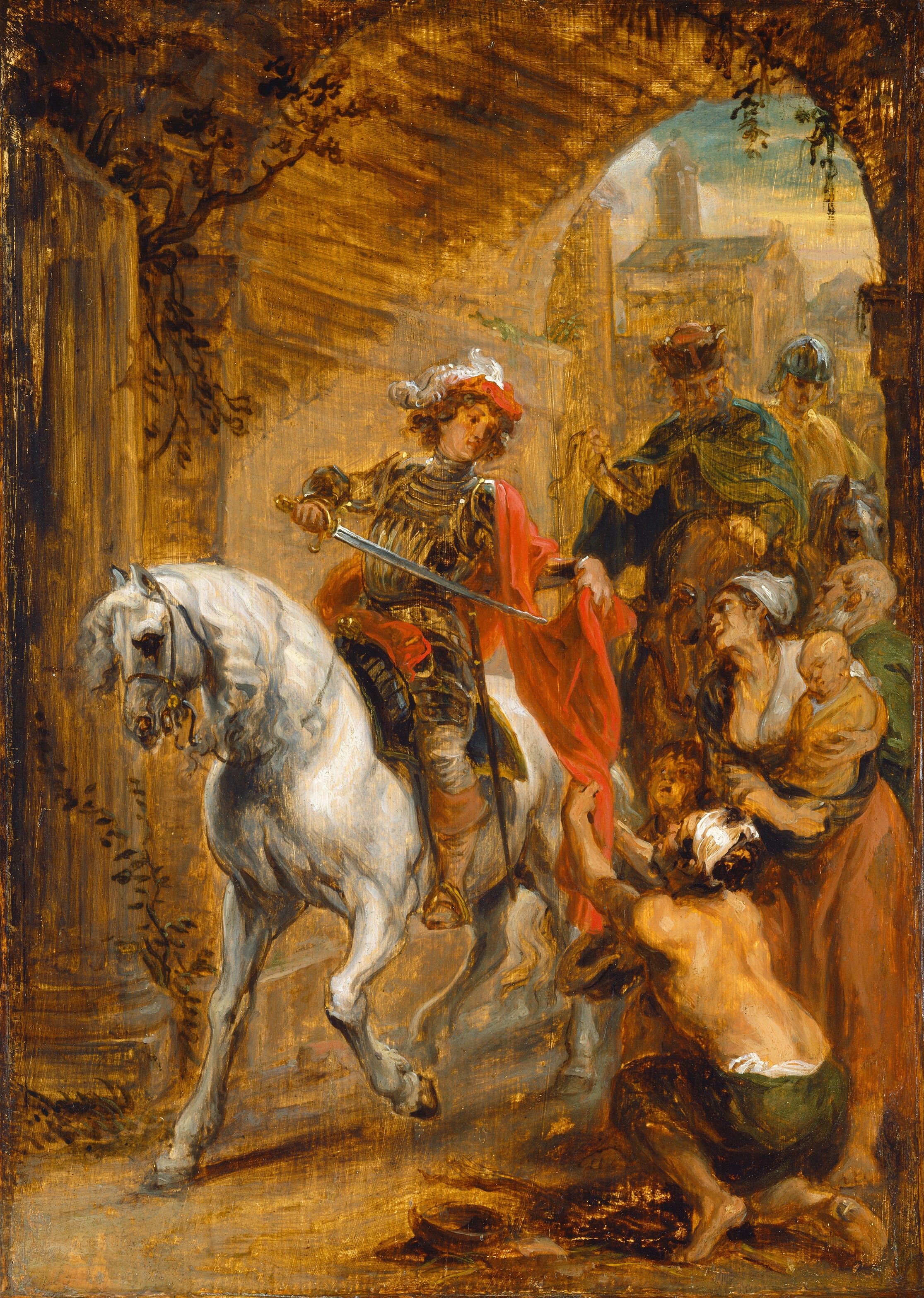 Jan Boeckhorst attr à 1640-45 Saint Martin divisant son manteau ©Washington National gallery